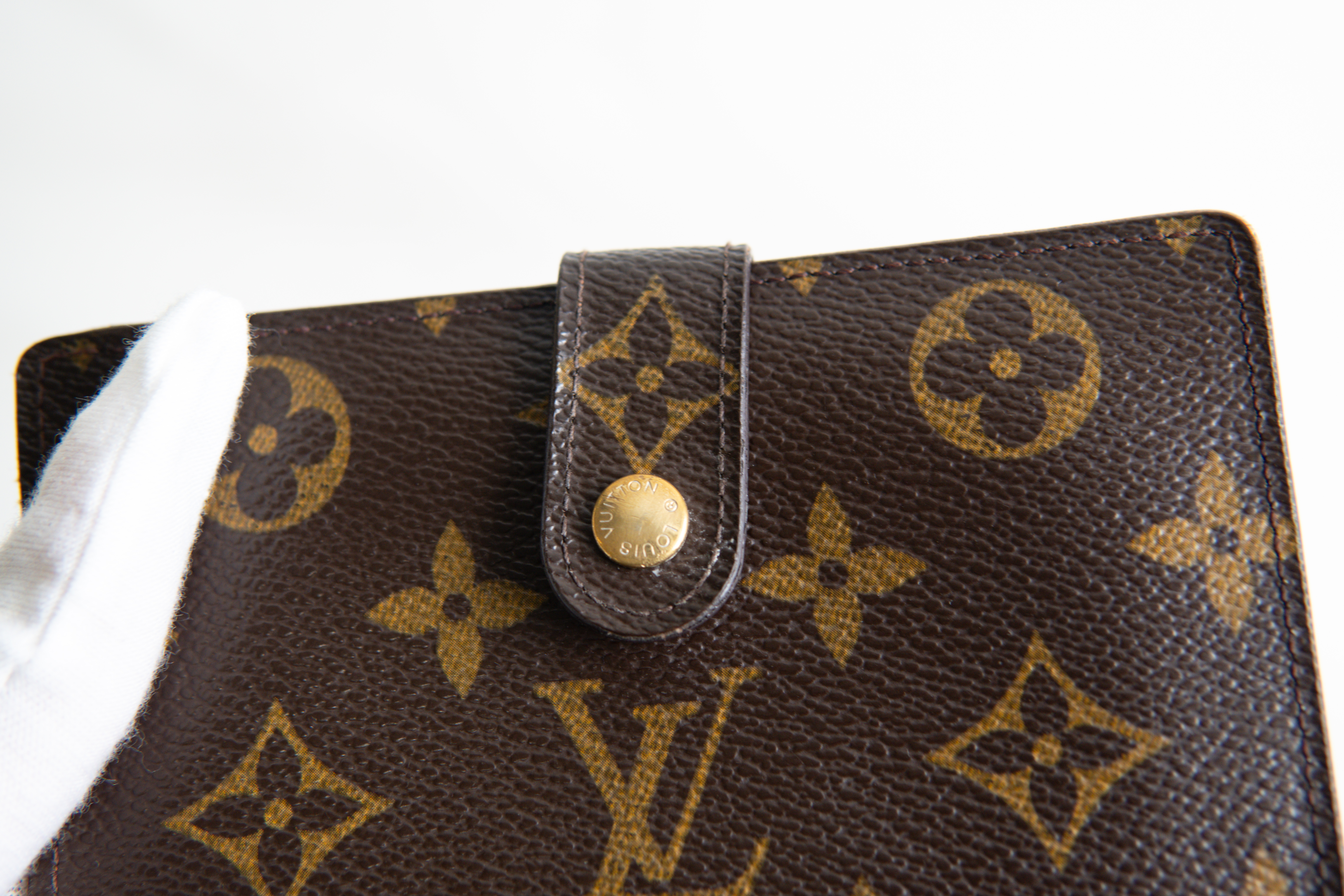 Authentic Louis Vuitton Monogram Canvas Porte-Monnaie Viennois Wallet TH0054