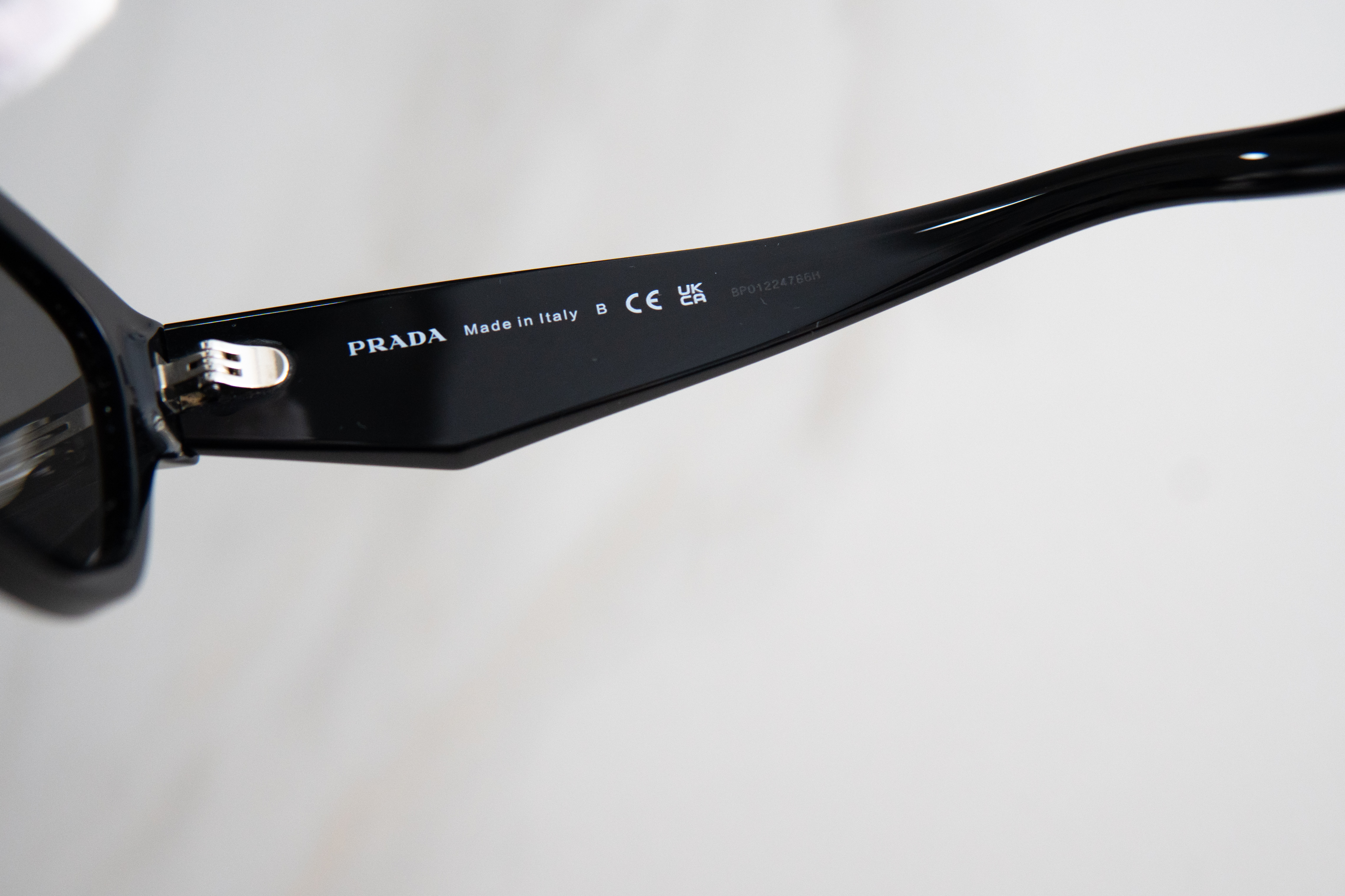 Authentic NWT PRADA PR B09SF Black Sunglasses
