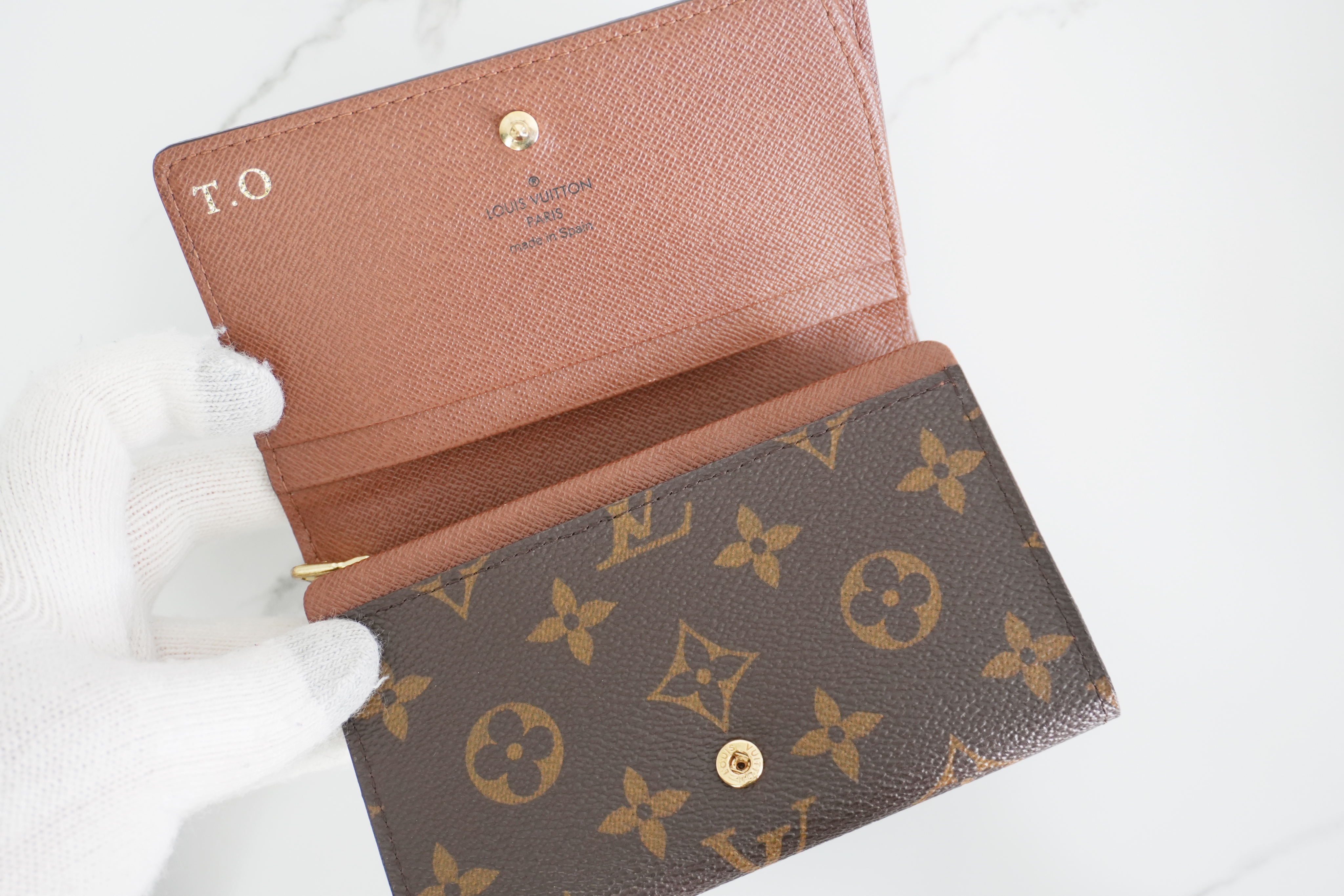 Authentic Louis Vuitton Monogram Canvas Porte Tresor Wallet