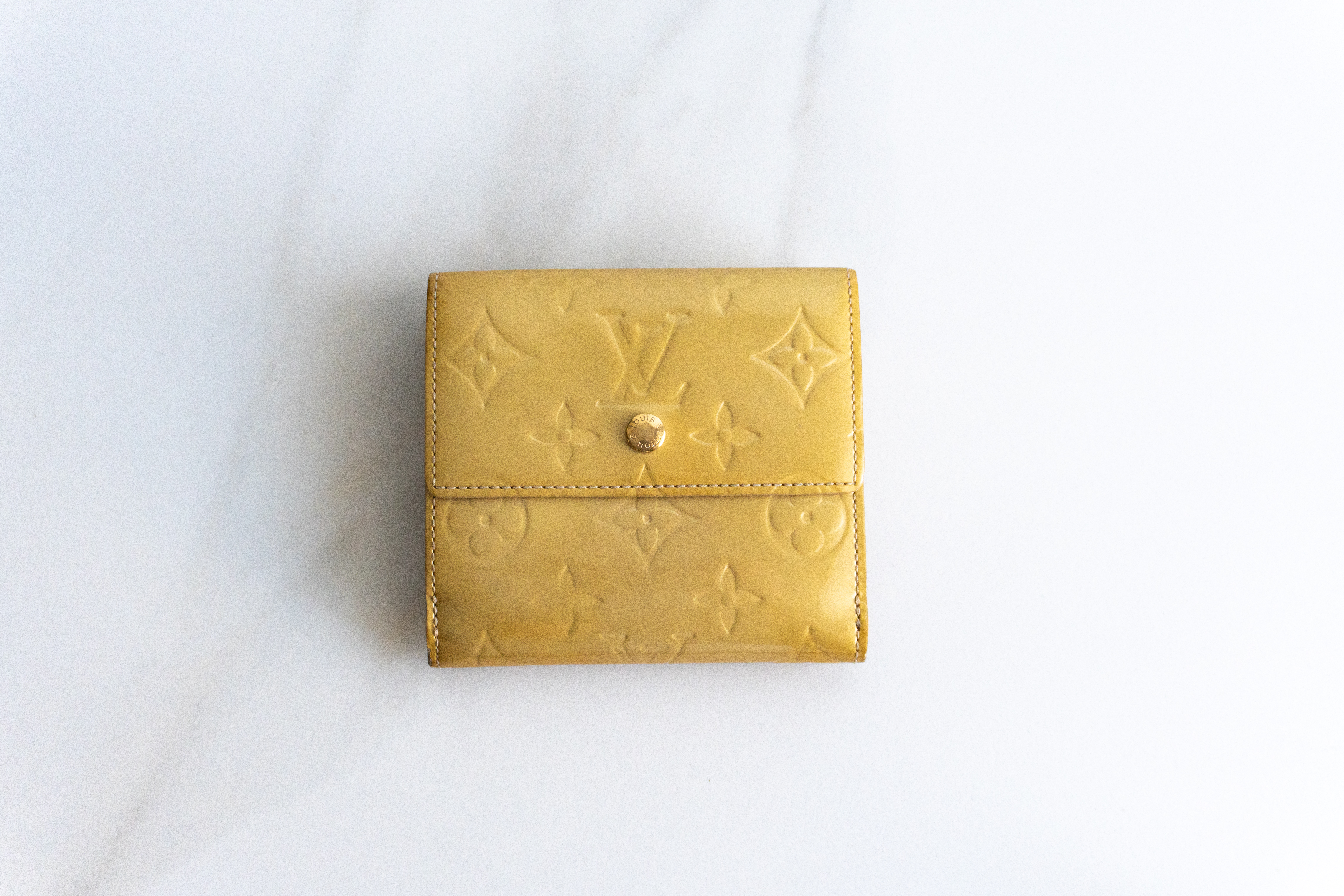 Authentic Louis Vuitton Monogram Vernis Porte Mannaie Billets Cartes Wallet