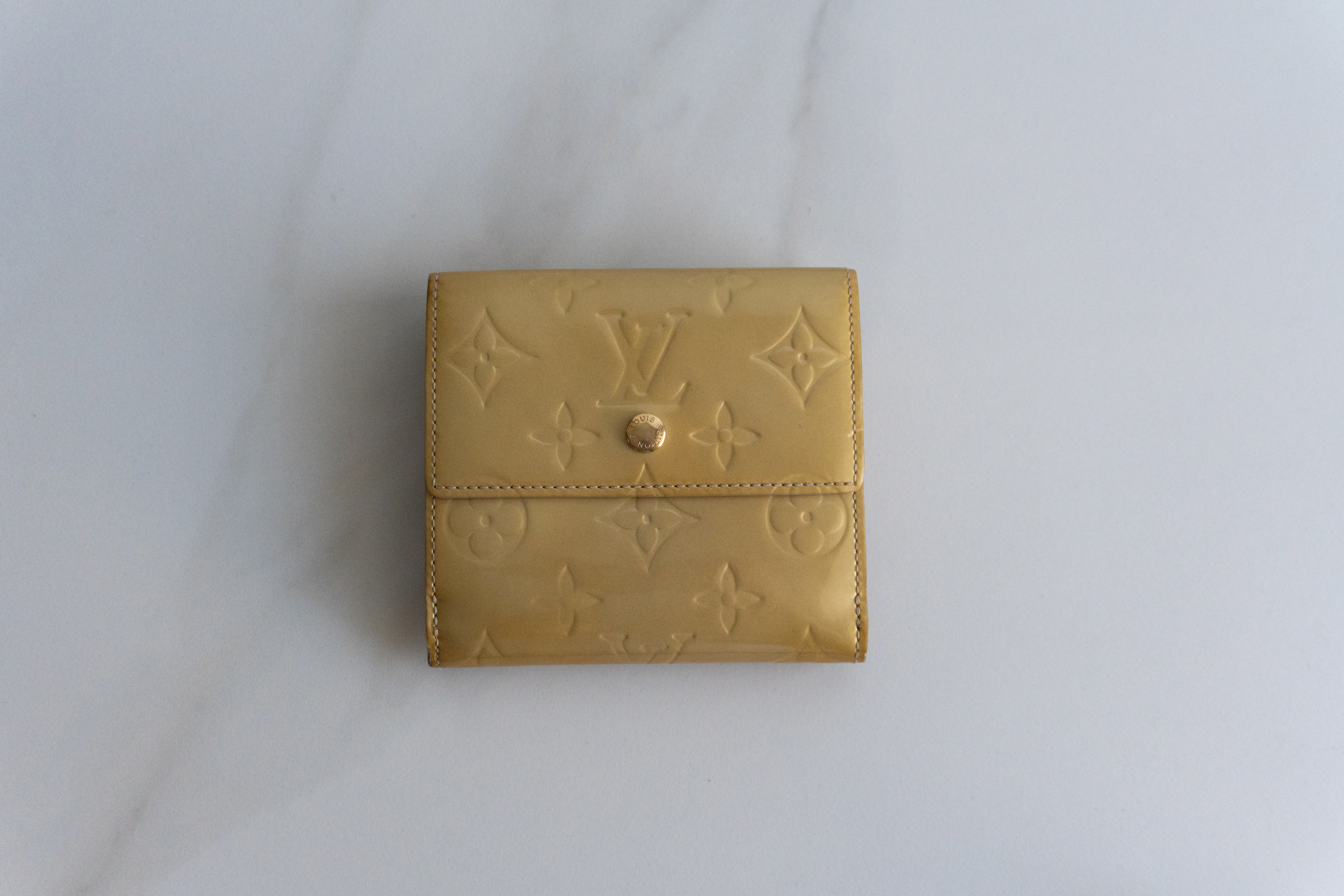 Authentic Louis Vuitton Monogram Vernis Porte Mannaie Billets Cartes Wallet