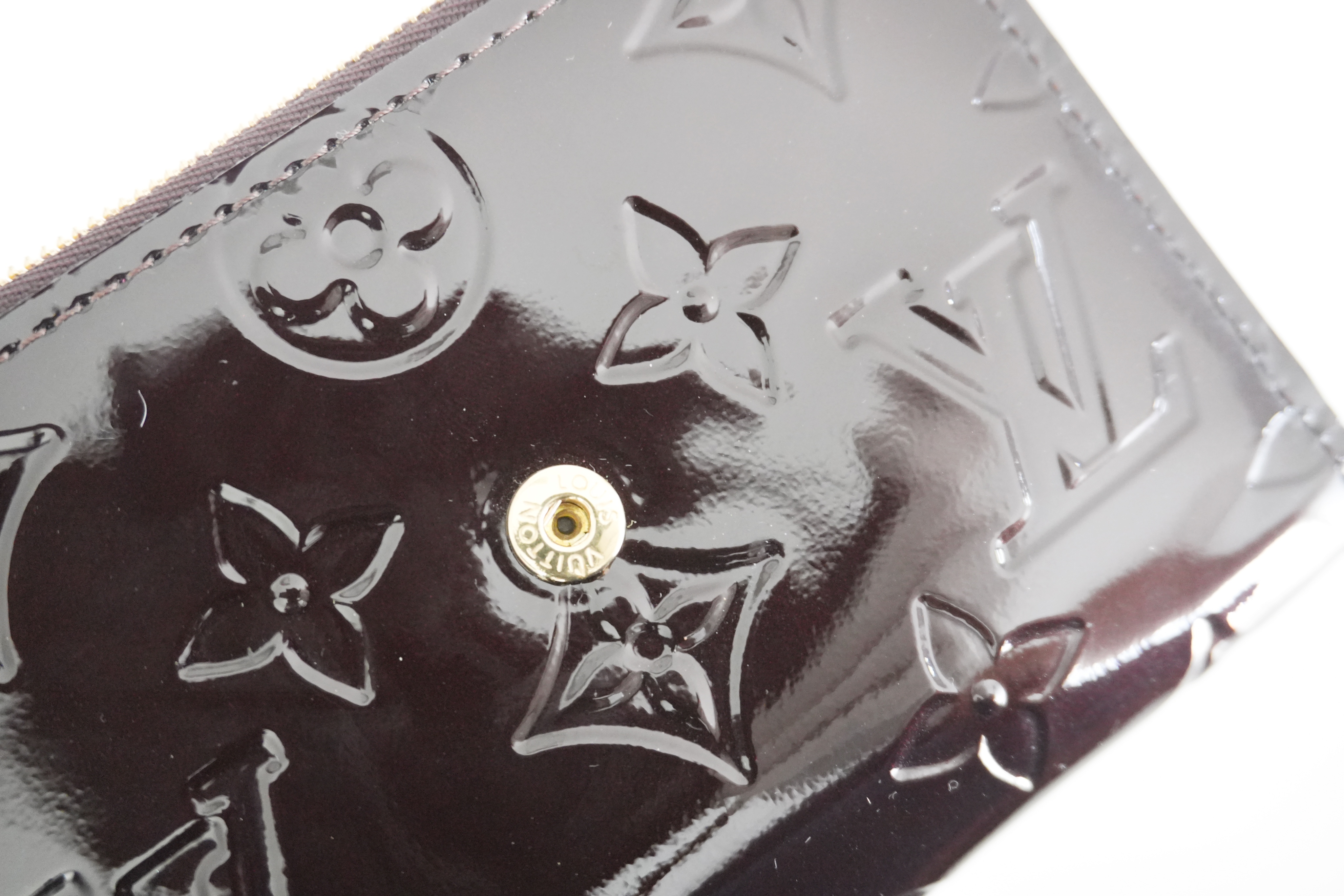 Authentic Louis Vuitton Monogram Vernis Portefeuille Victorine Trifold Wallet