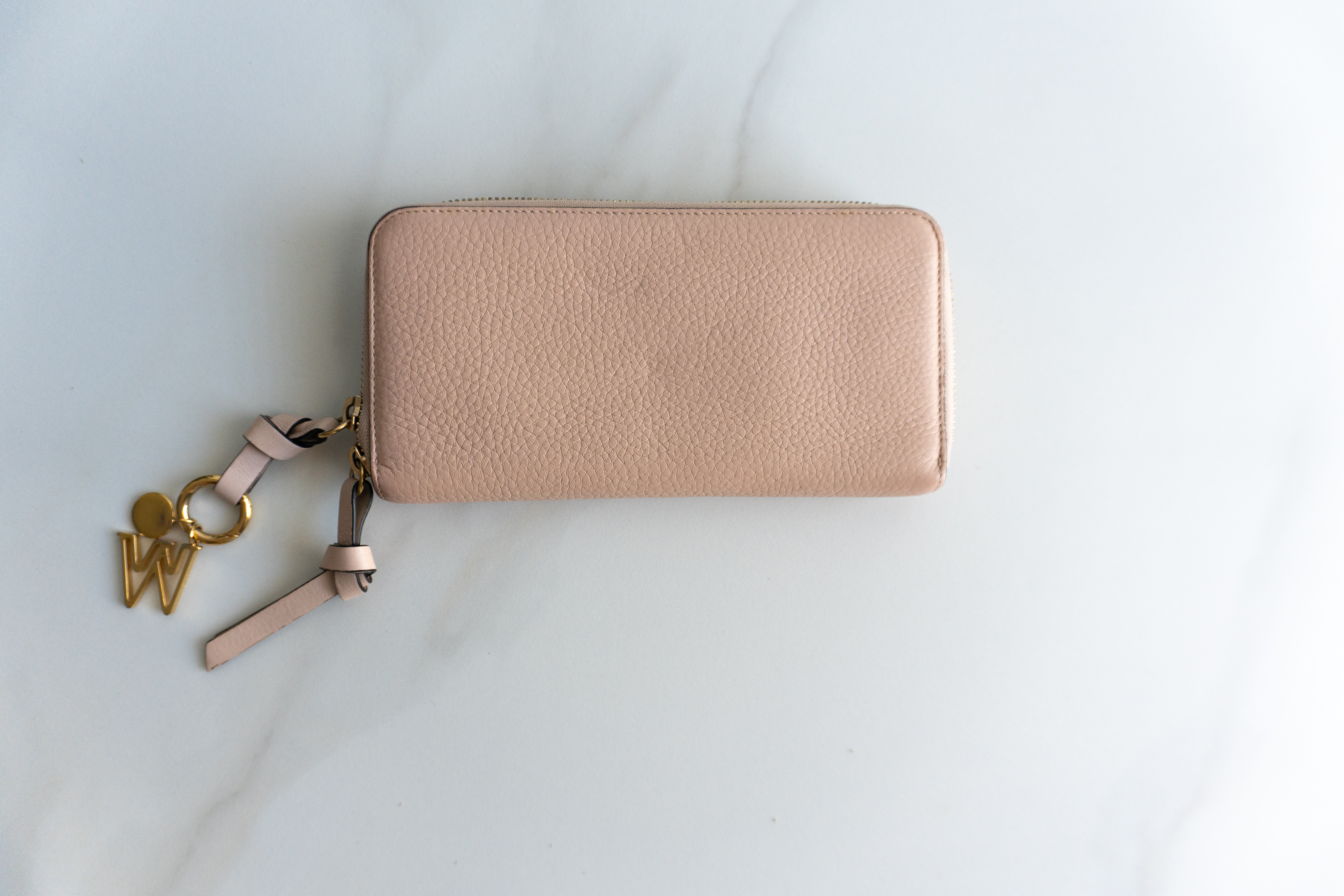 Authentic Chloé Alphabet zip-around leather wallet