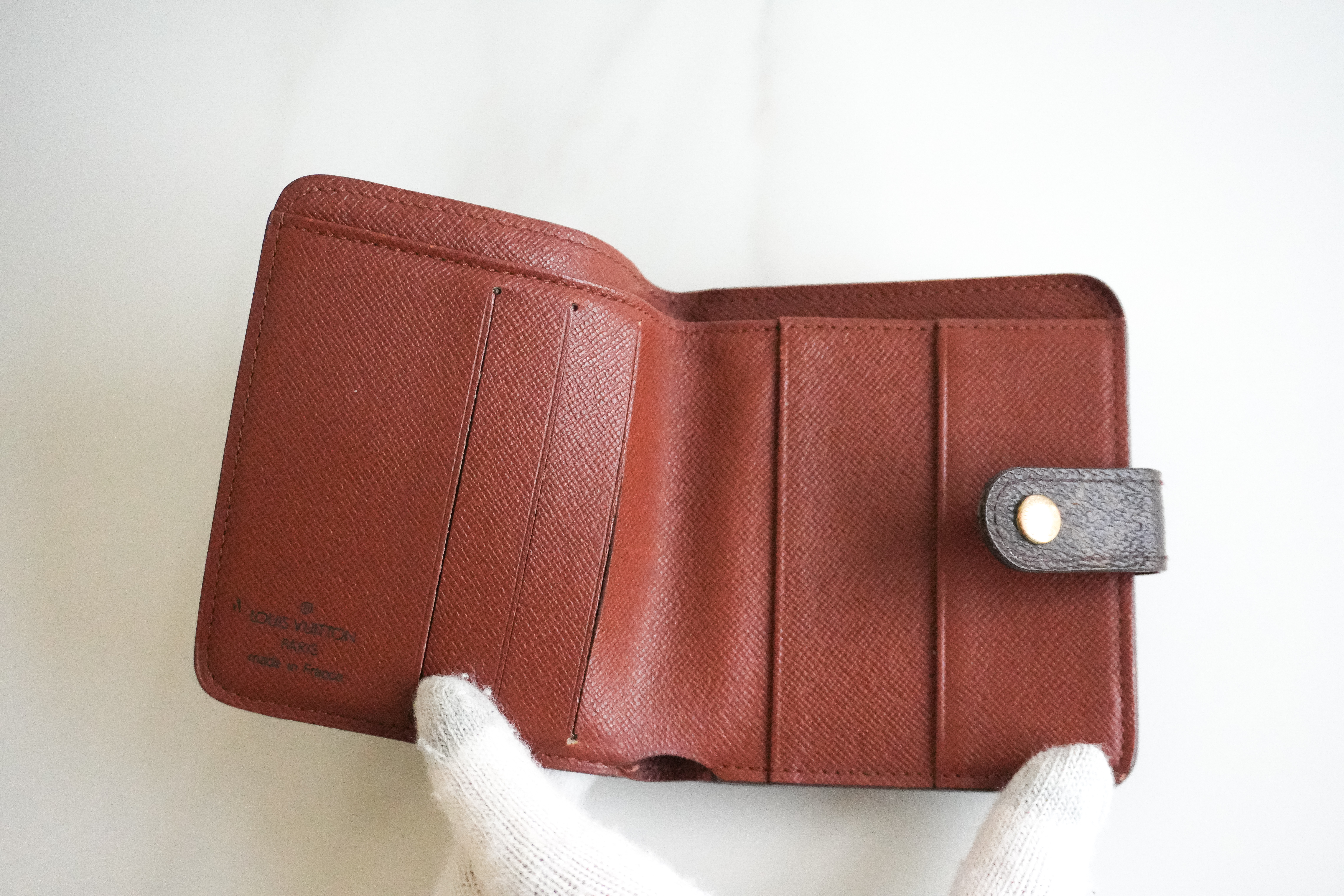 Authentic Louis Vuitton Monogram Compact Zippe Wallet