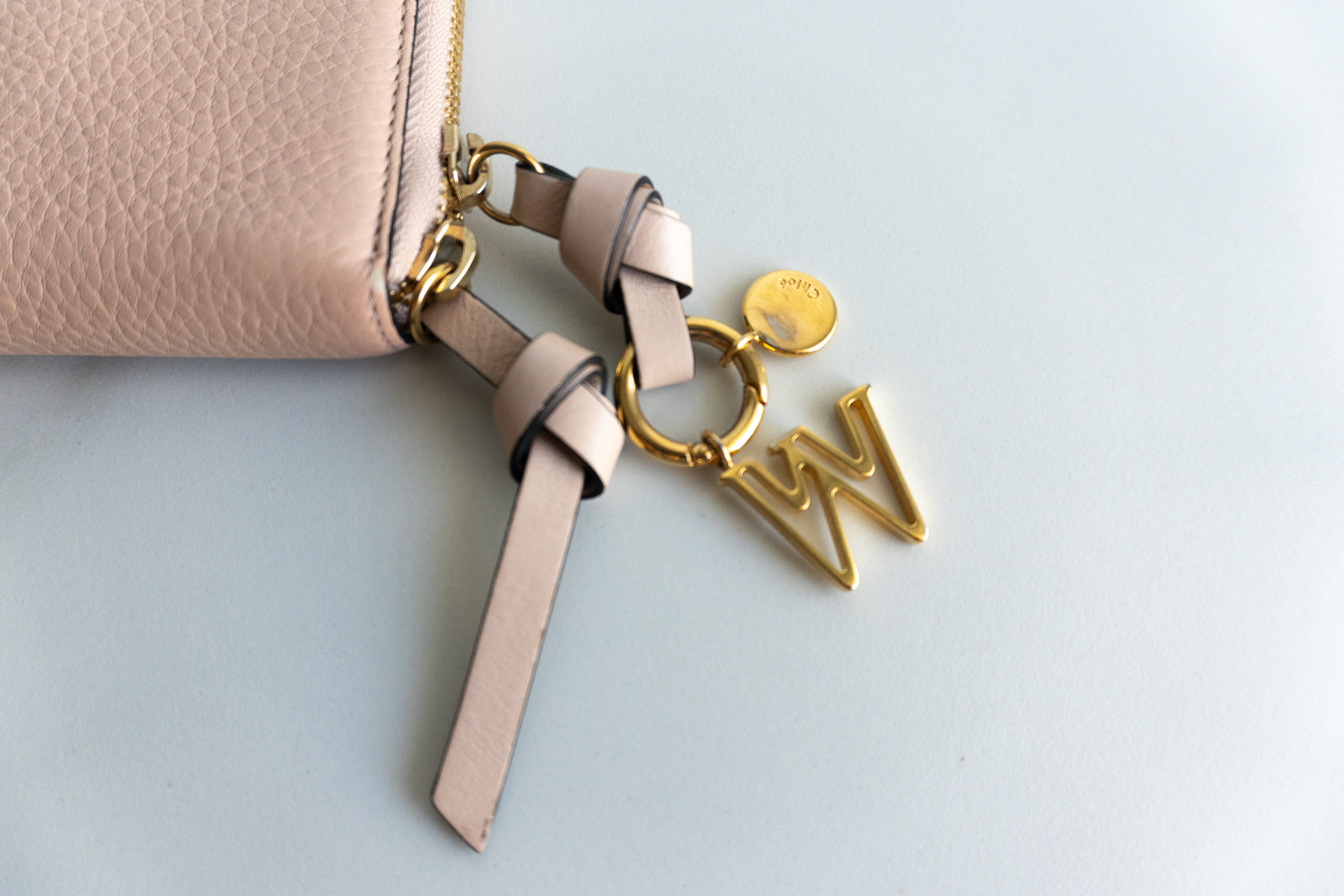 Authentic Chloé Alphabet zip-around leather wallet