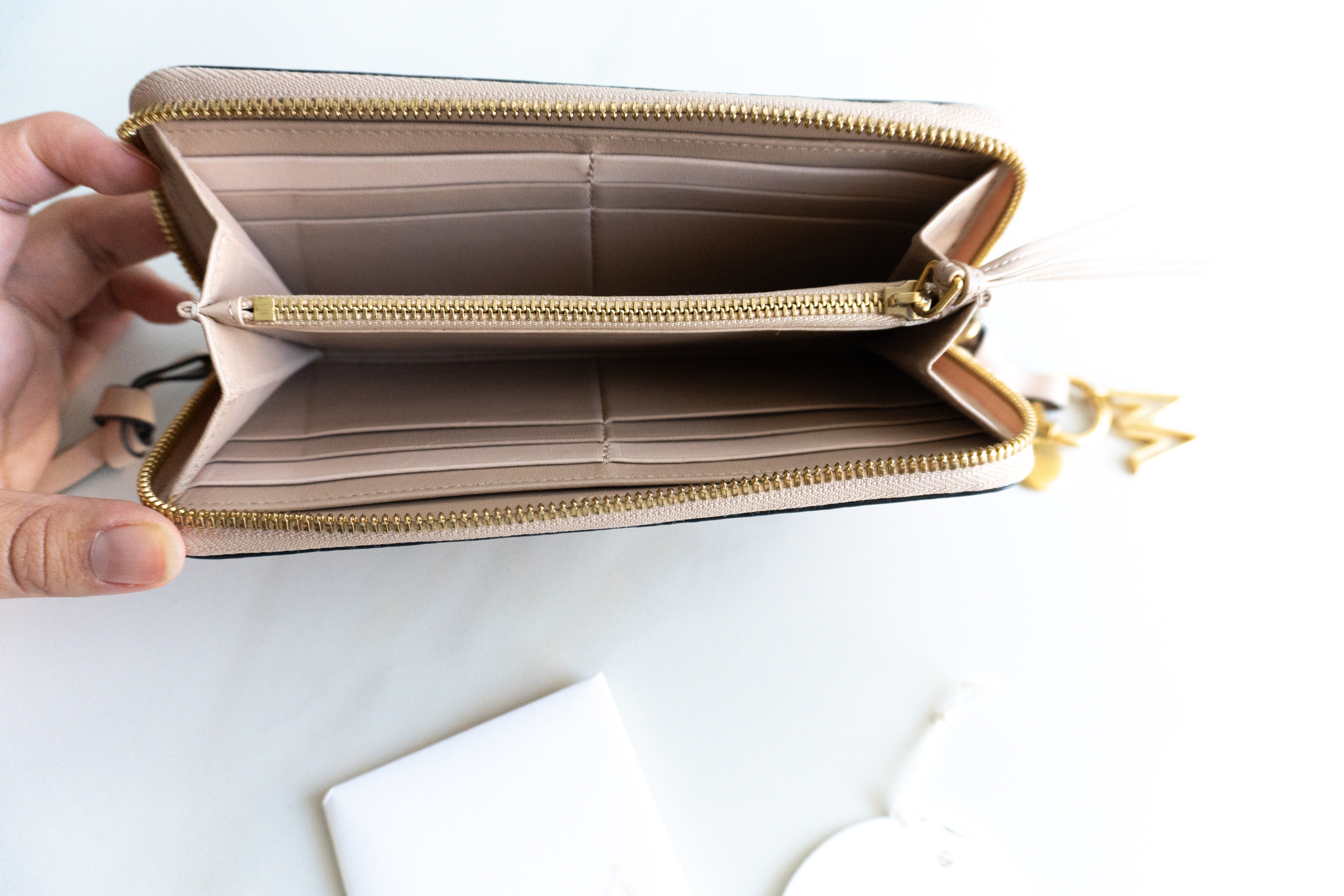 Authentic Chloé Alphabet zip-around leather wallet