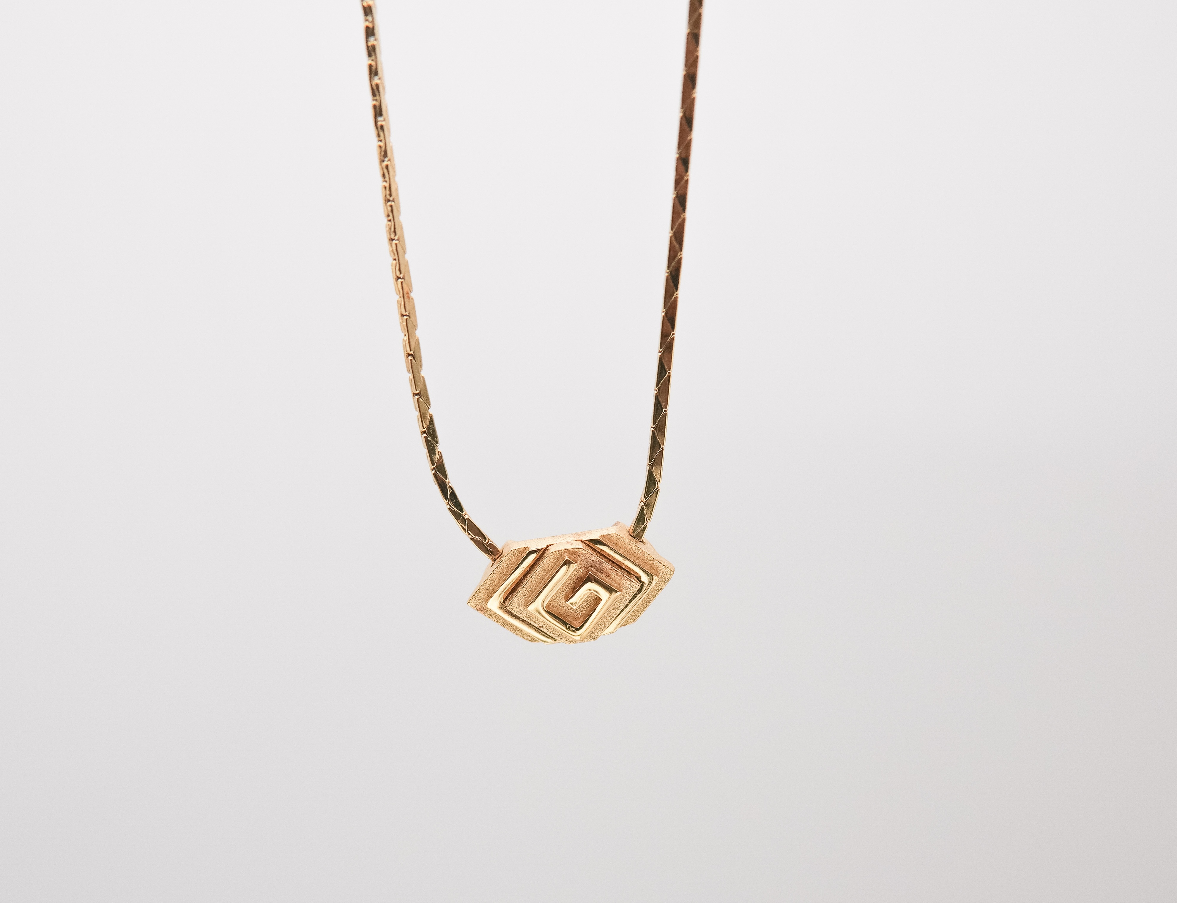 Authentic Givenchy Vintage G Pendant Necklace