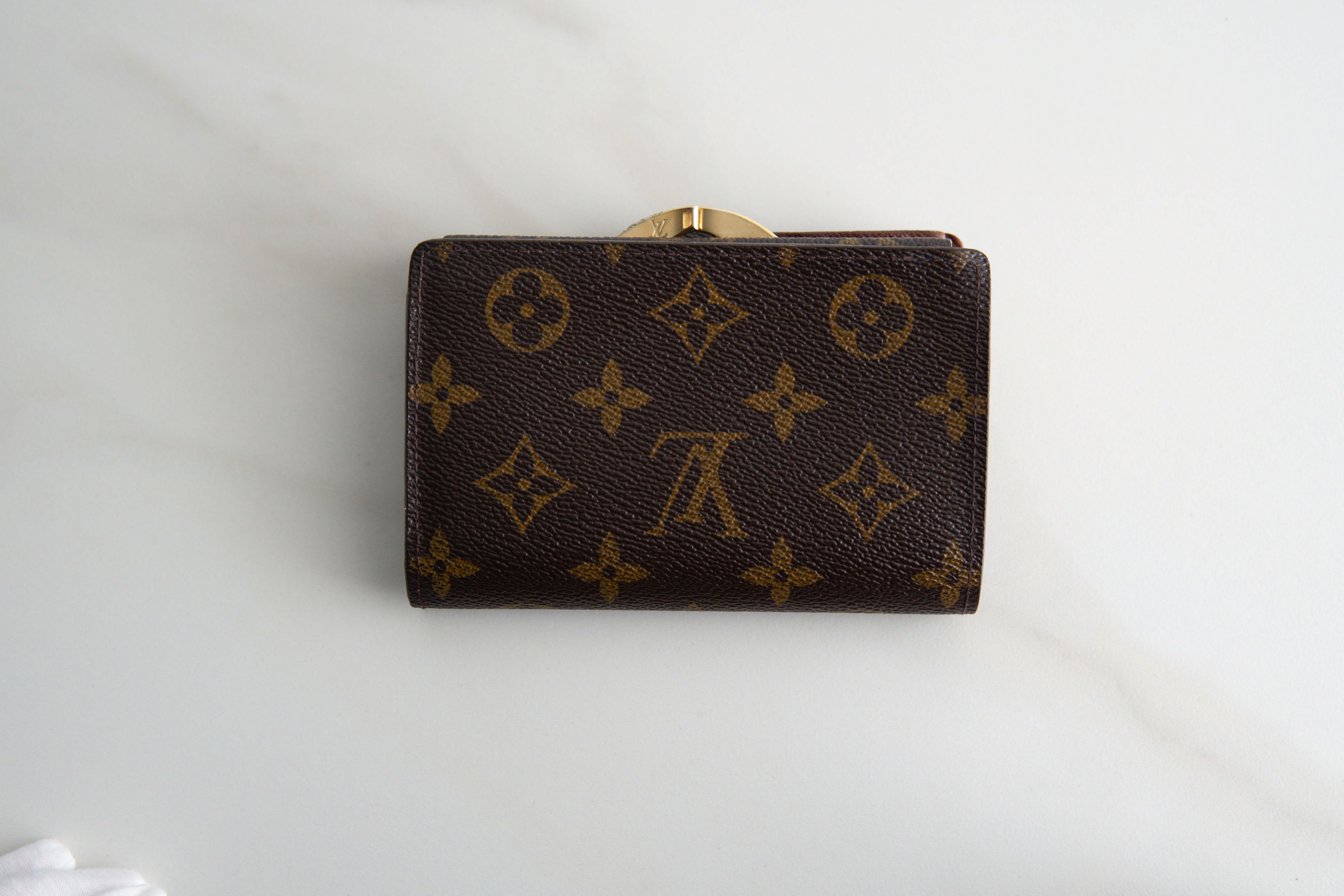 Authentic Louis Vuitton Monogram Canvas Porte-Monnaie Viennois Wallet MI1172
