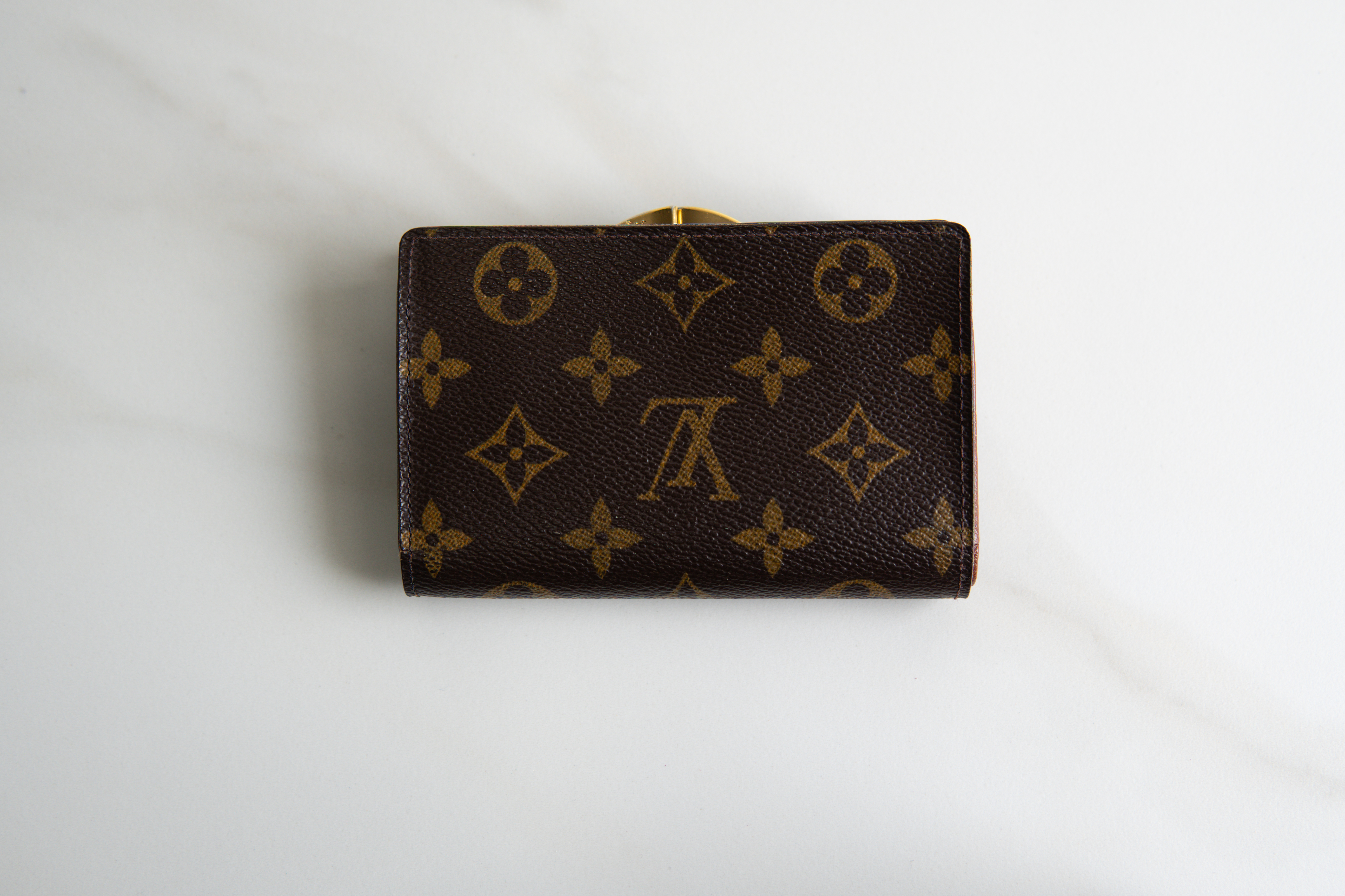 Authentic Louis Vuitton Monogram Canvas Porte-Monnaie Viennois Wallet TH0054