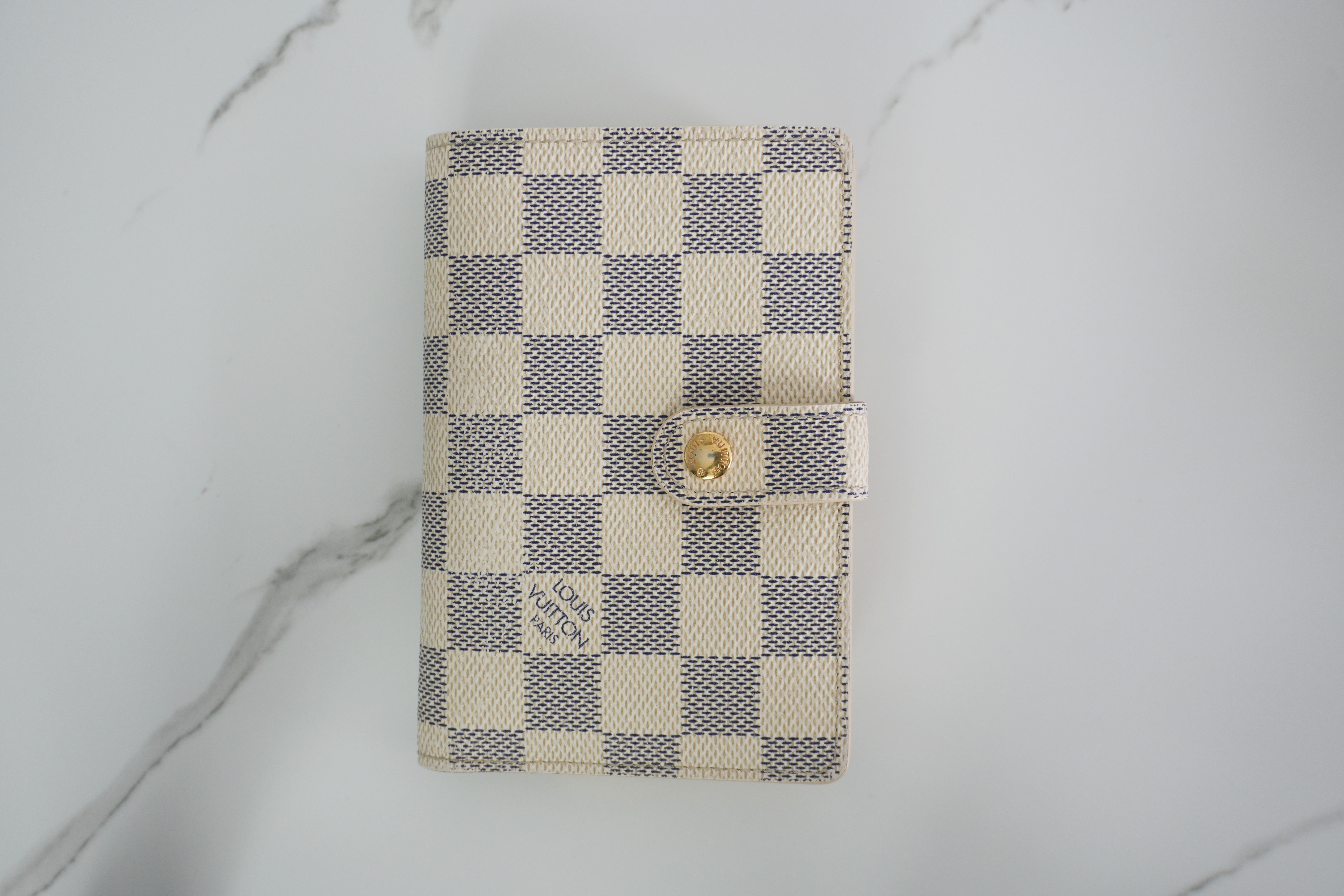 Authentic Louis Vuitton Damier Azur Porte Monnaie Billets Viennois Bifold Wallet