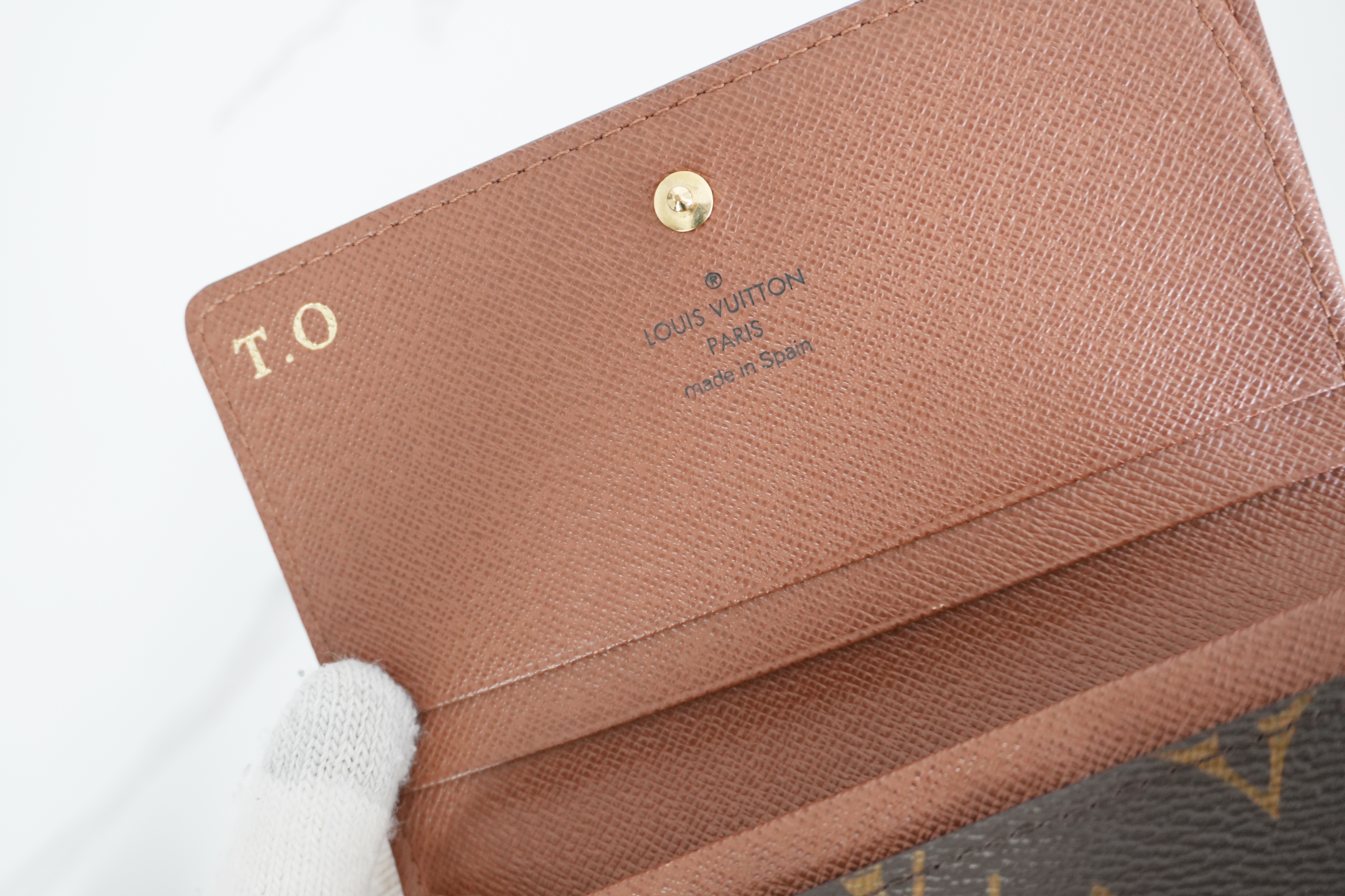 Authentic Louis Vuitton Monogram Canvas Porte Tresor Wallet