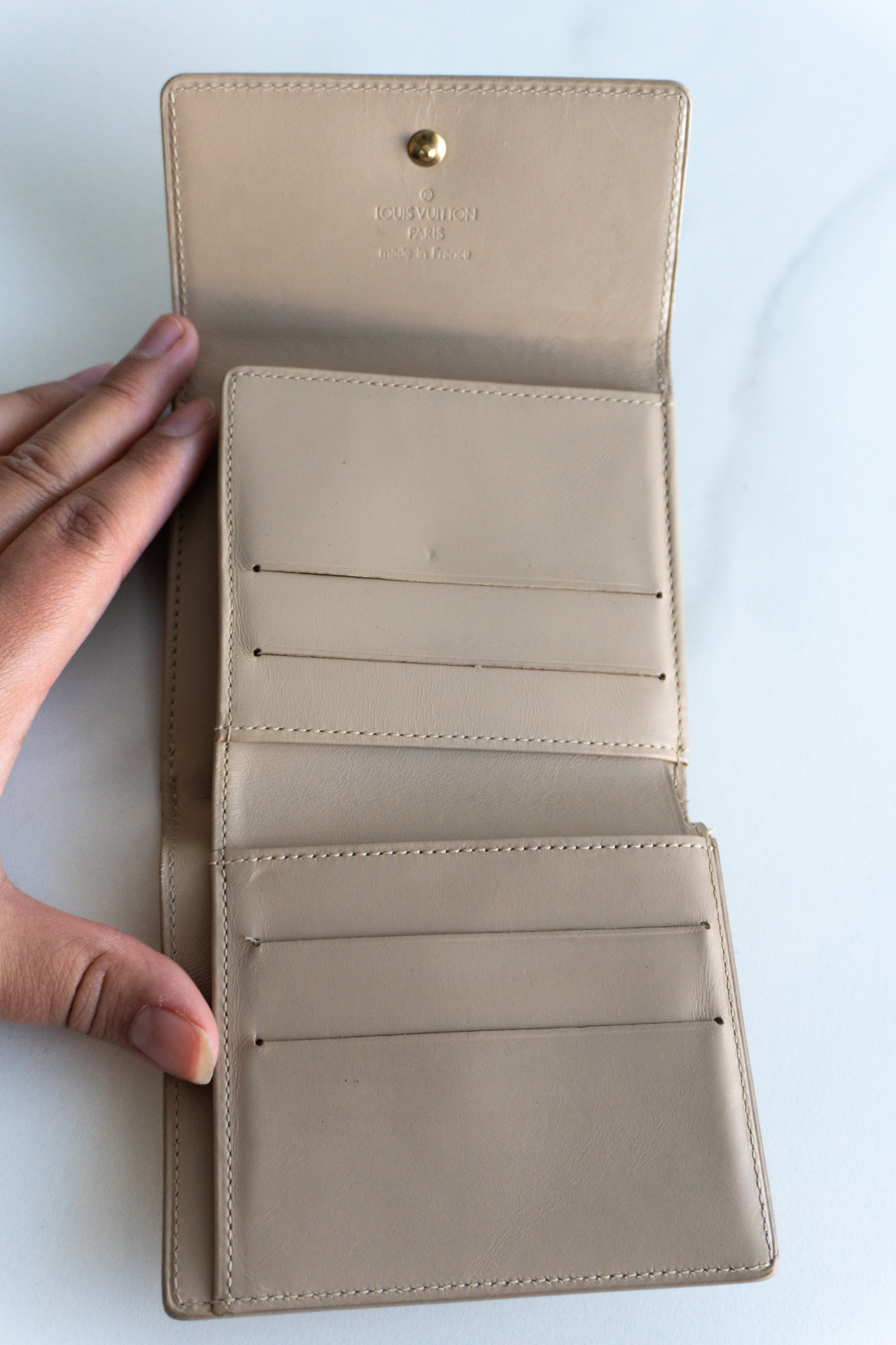 Authentic Louis Vuitton Monogram Vernis Porte Mannaie Billets Cartes Wallet