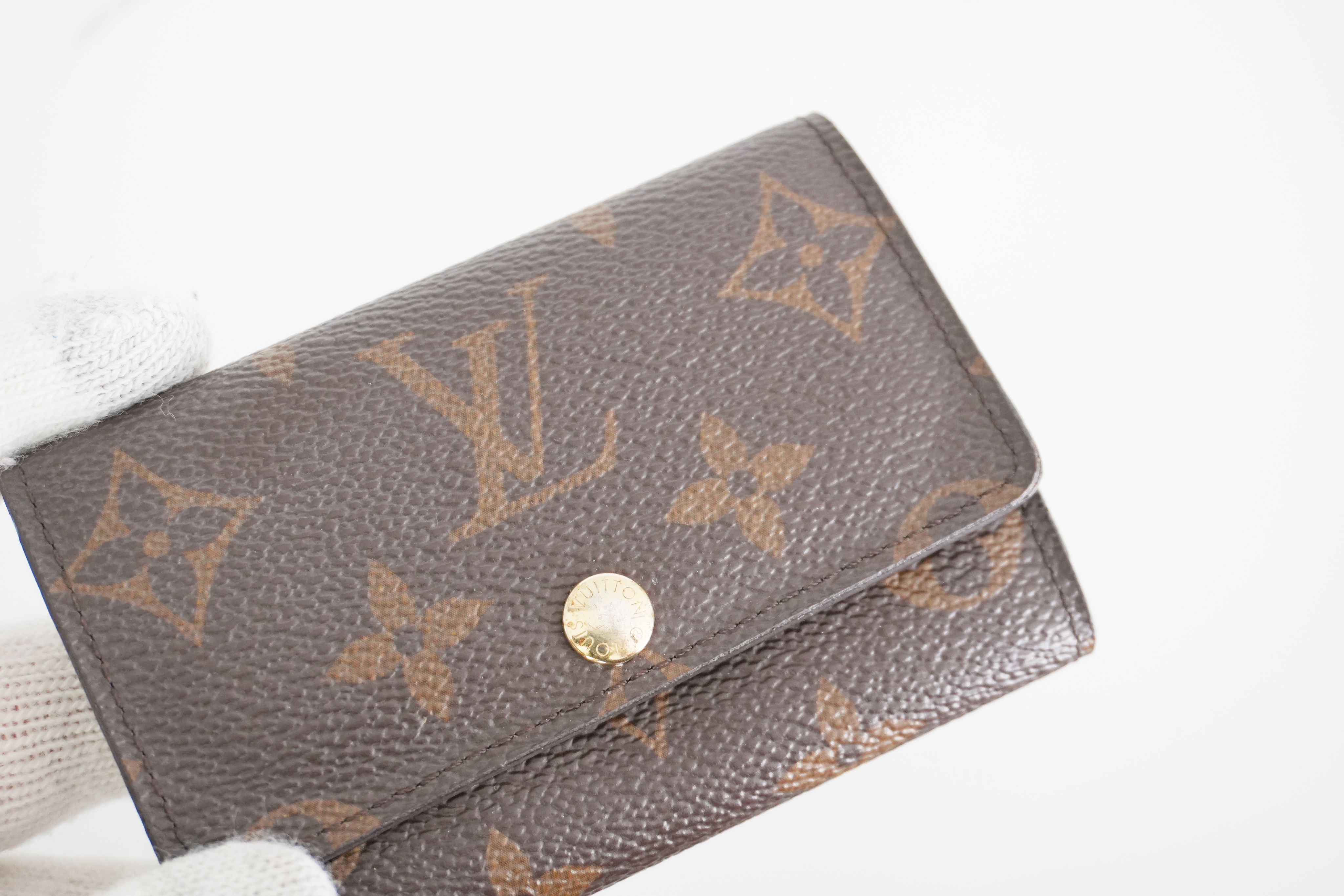 Authentic Louis Vuitton Monogram Multicles 6 Ring Key Case Brown