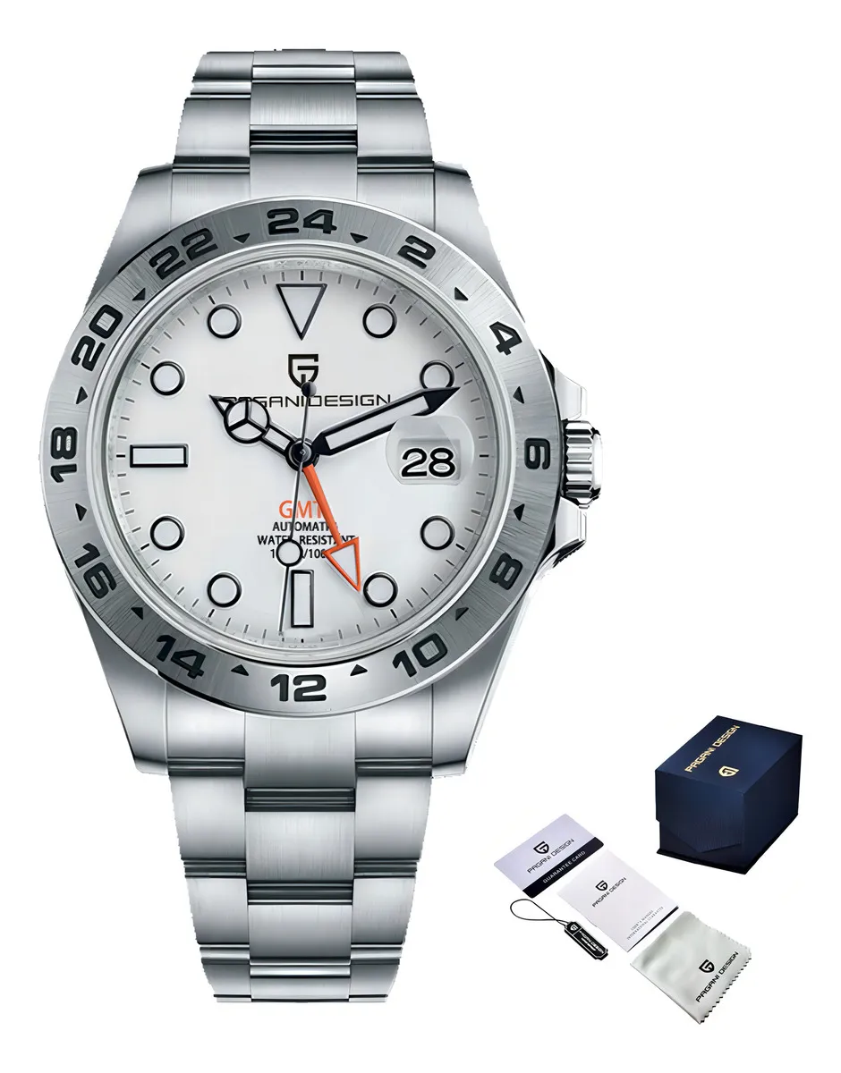 Reloj automático de acero inoxidable