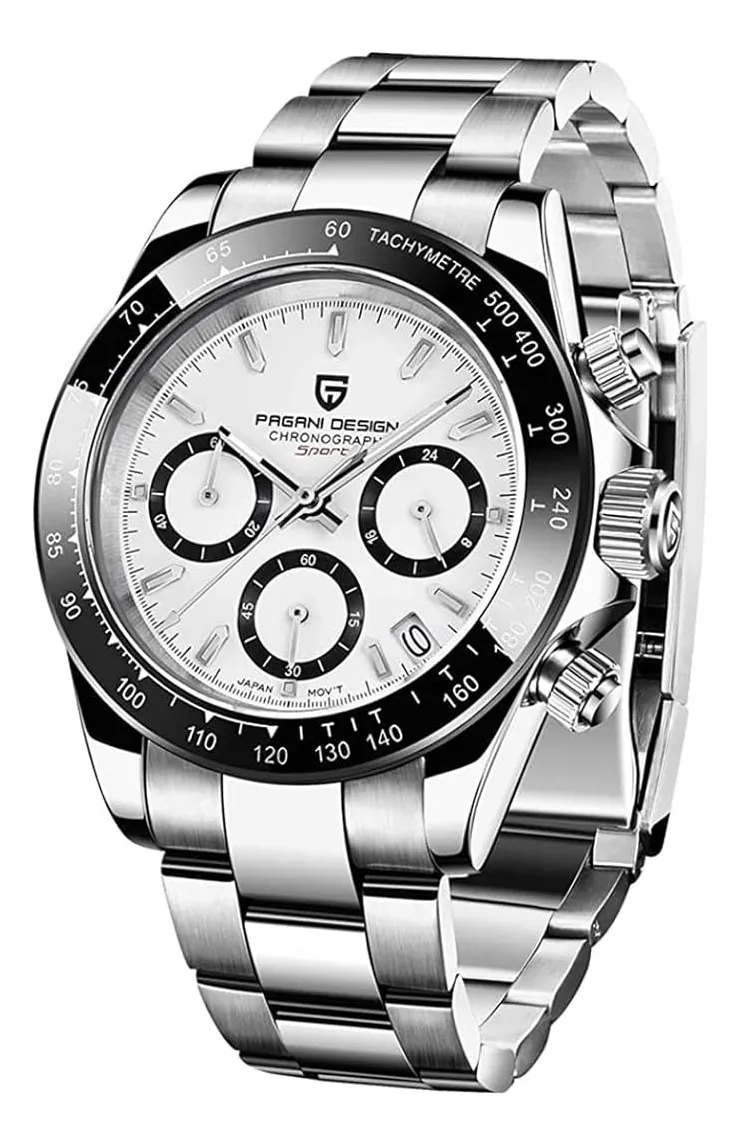 Reloj cronógrafo de acero inoxidable