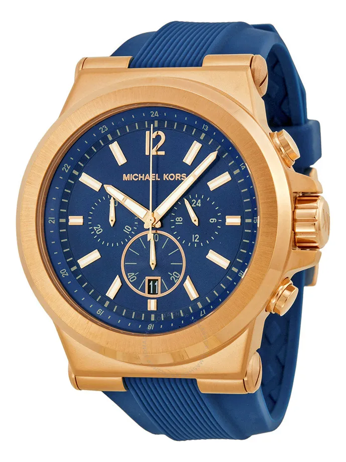 Reloj Michael Kors azul y dorado