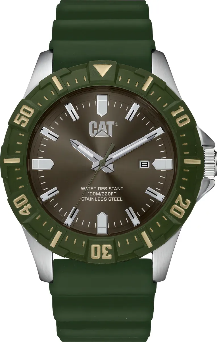 Reloj CAT verde resistente al agua