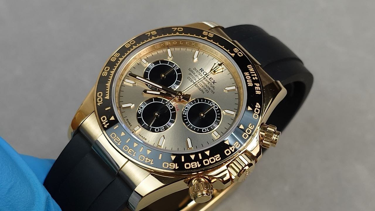 Rolex Daytona 116518LN Pikachu Dial  Yellow Gold Oyster Flex 2022 Full Set