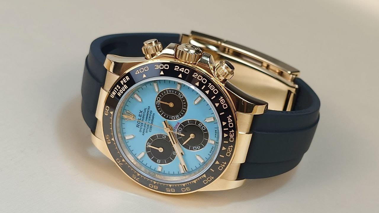 Rolex Cosmograph Daytona "Turquoise" 126518LN on Oysterflex
