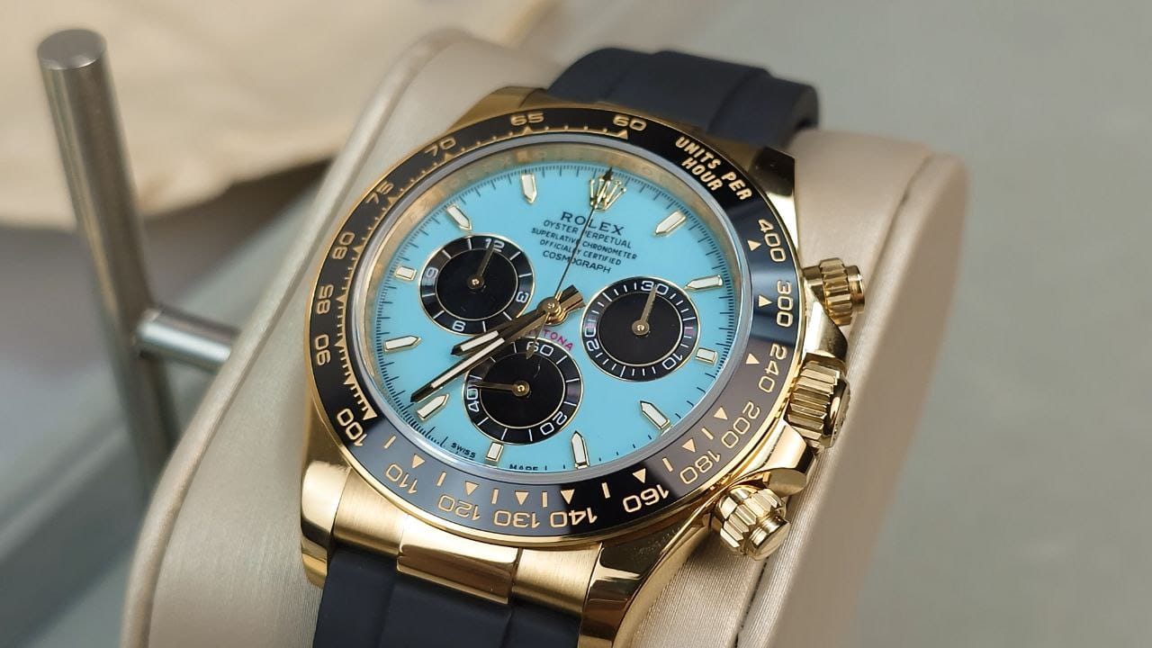 Rolex Cosmograph Daytona "Turquoise" 126518LN on Oysterflex