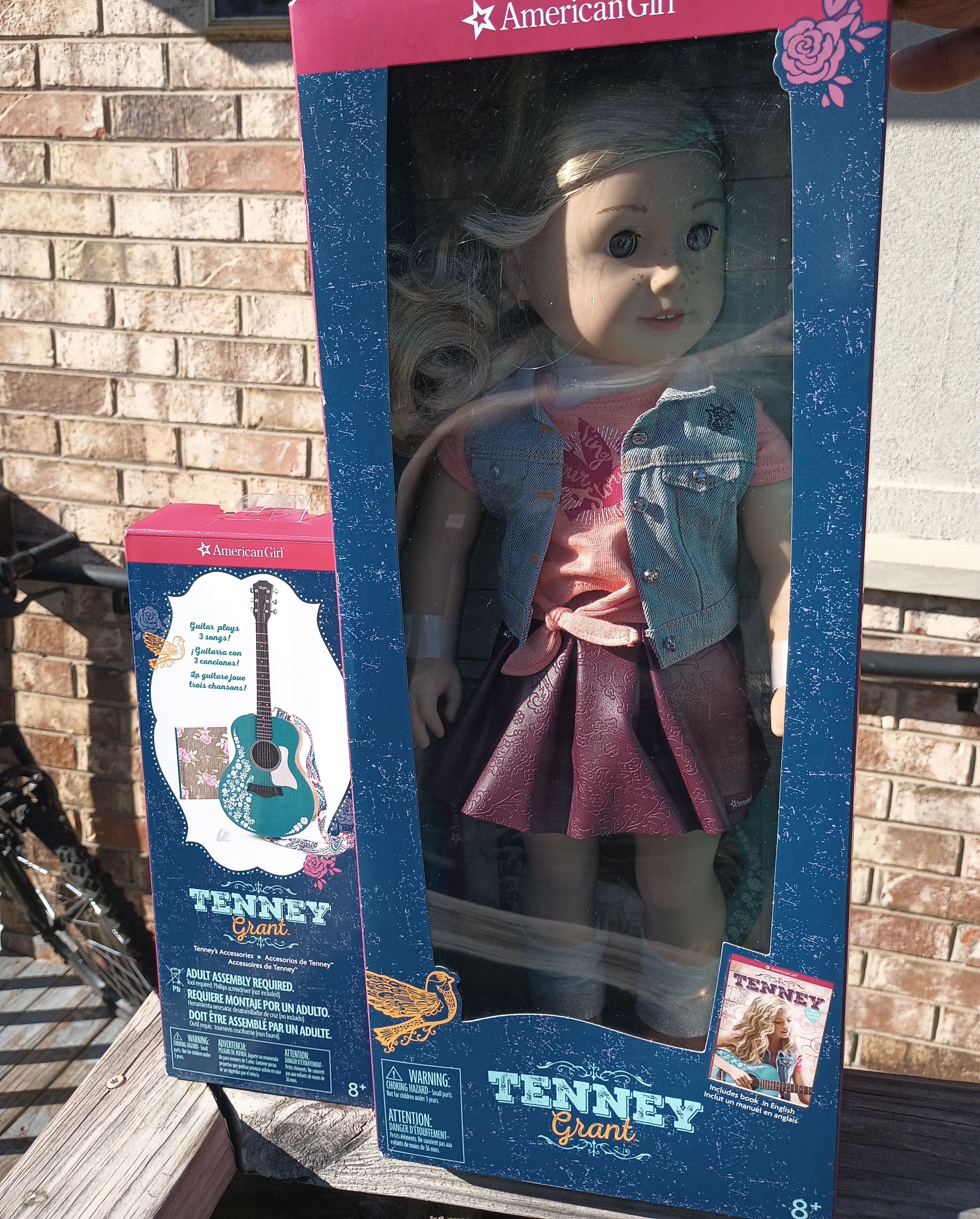 American Girl Joss Doll Guitar Set