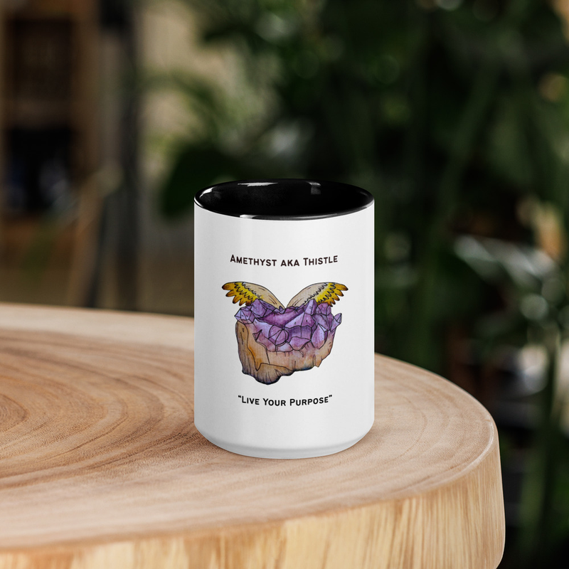 "Thistle" mug with name & tagline