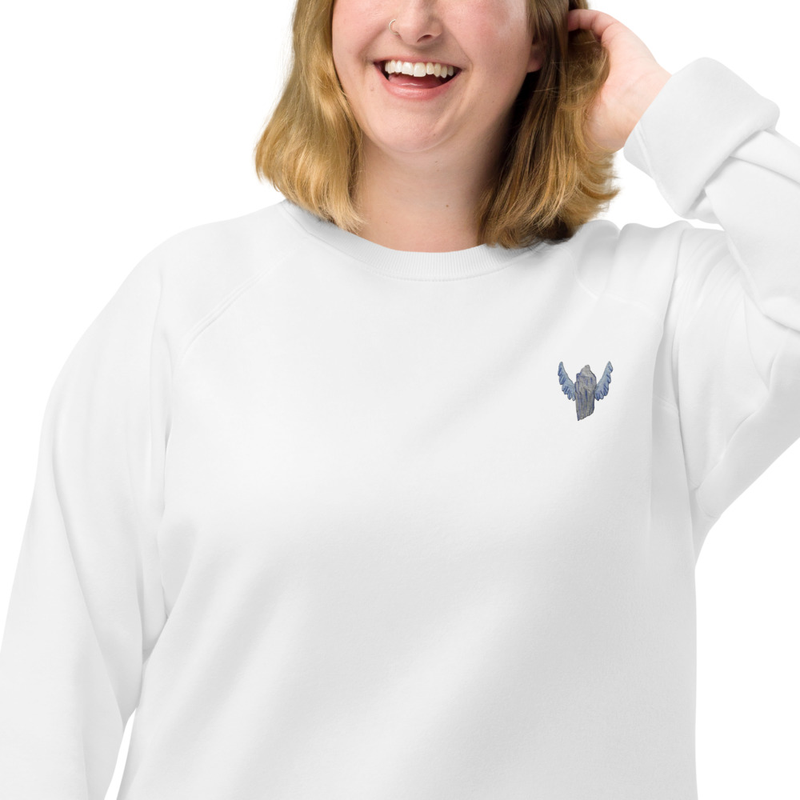 "Kai" unisex organic raglan sweatshirt