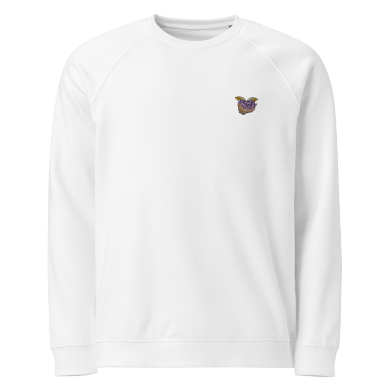 "Thistle" unisex organic raglan sweatshirt