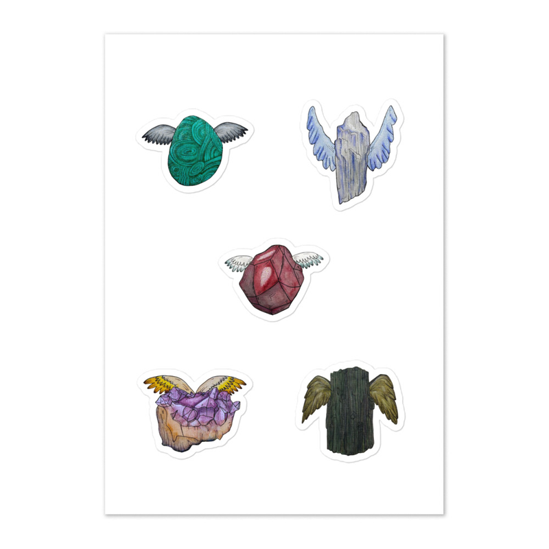 Sticker sheet: Dolly, Term, Thistle, Mal and Kai