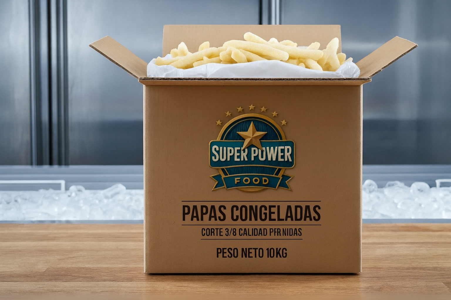 Papas corte 3/8