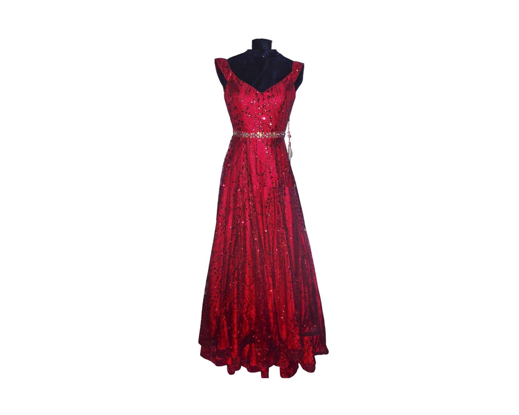 Elegant Red Evening Gown