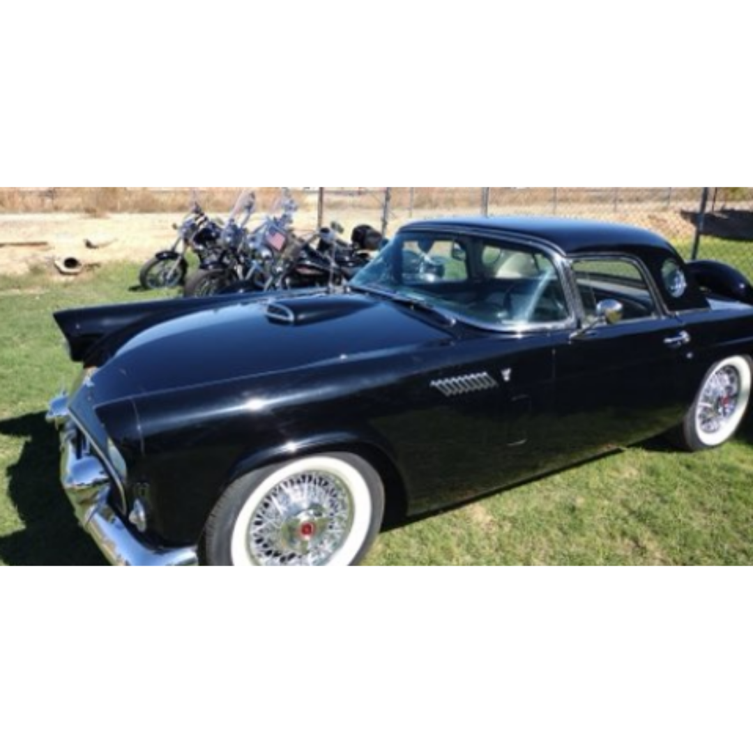 Classic Black Ford Thunderbird