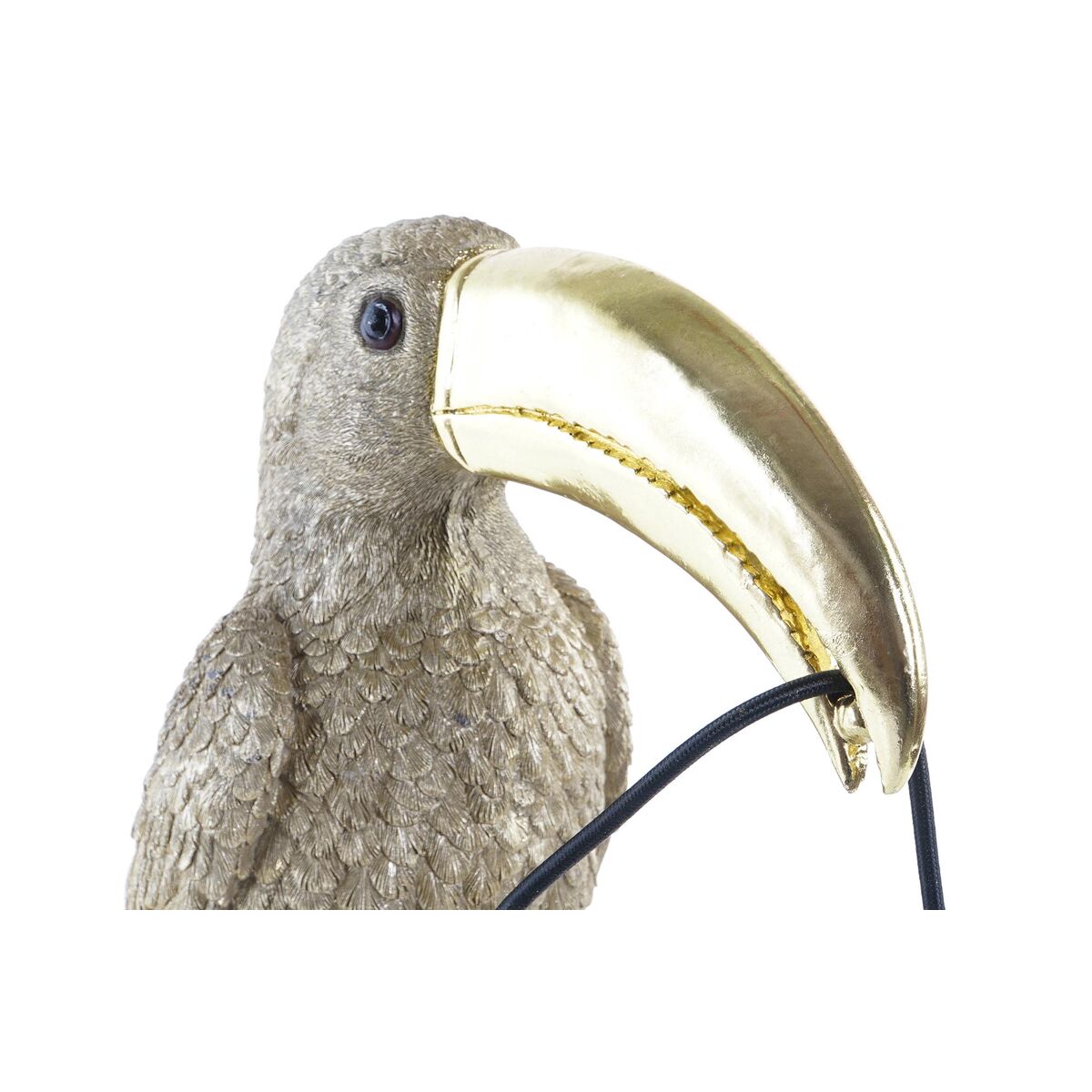 Llambë muri DKD Home Decor në ngjyrë ari dhe të bardhë, prej rrëshire, 220 V, 50 W (26 x 19,5 x 44 cm) (2 copë)