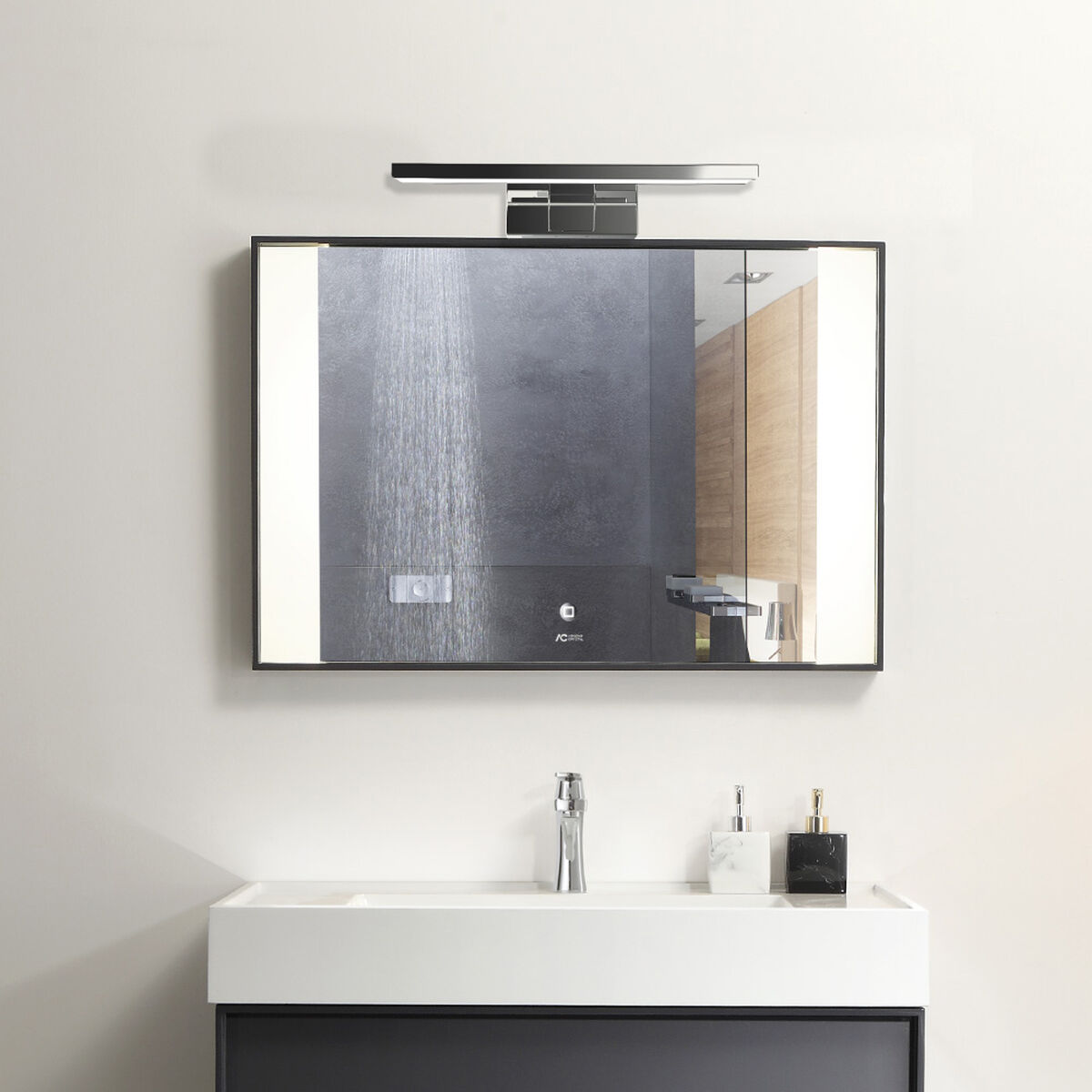 Llambë muri EDM 32432 F – LED 6 W, 600 lm, 30 × 12,8 × 5,1 cm