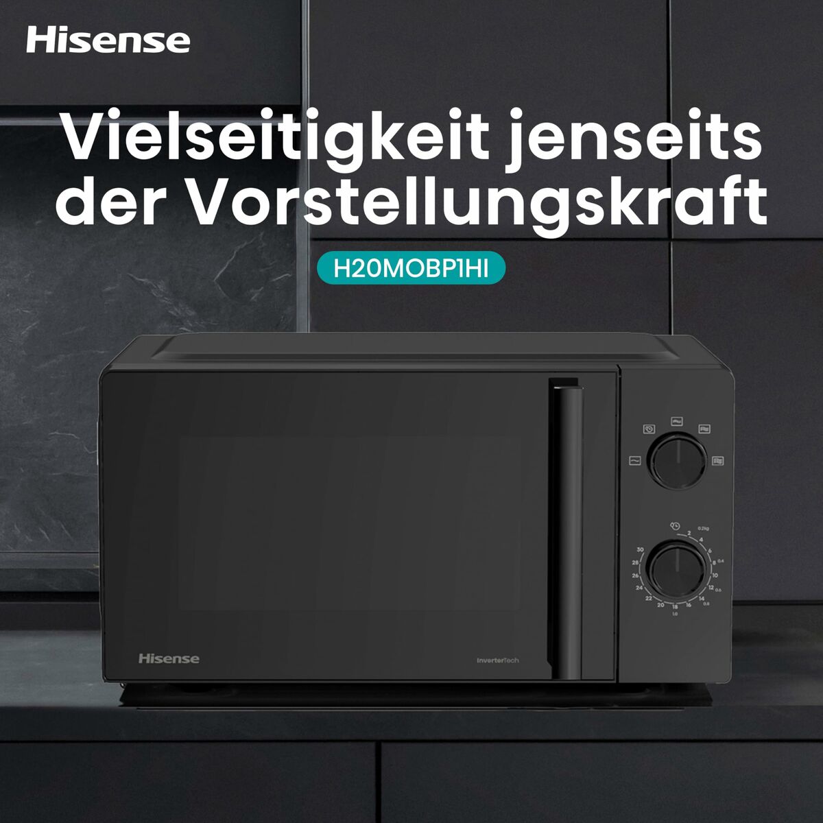 Hisense H20MOBP1 Mikrovalë e Zezë 700 W 20 L
