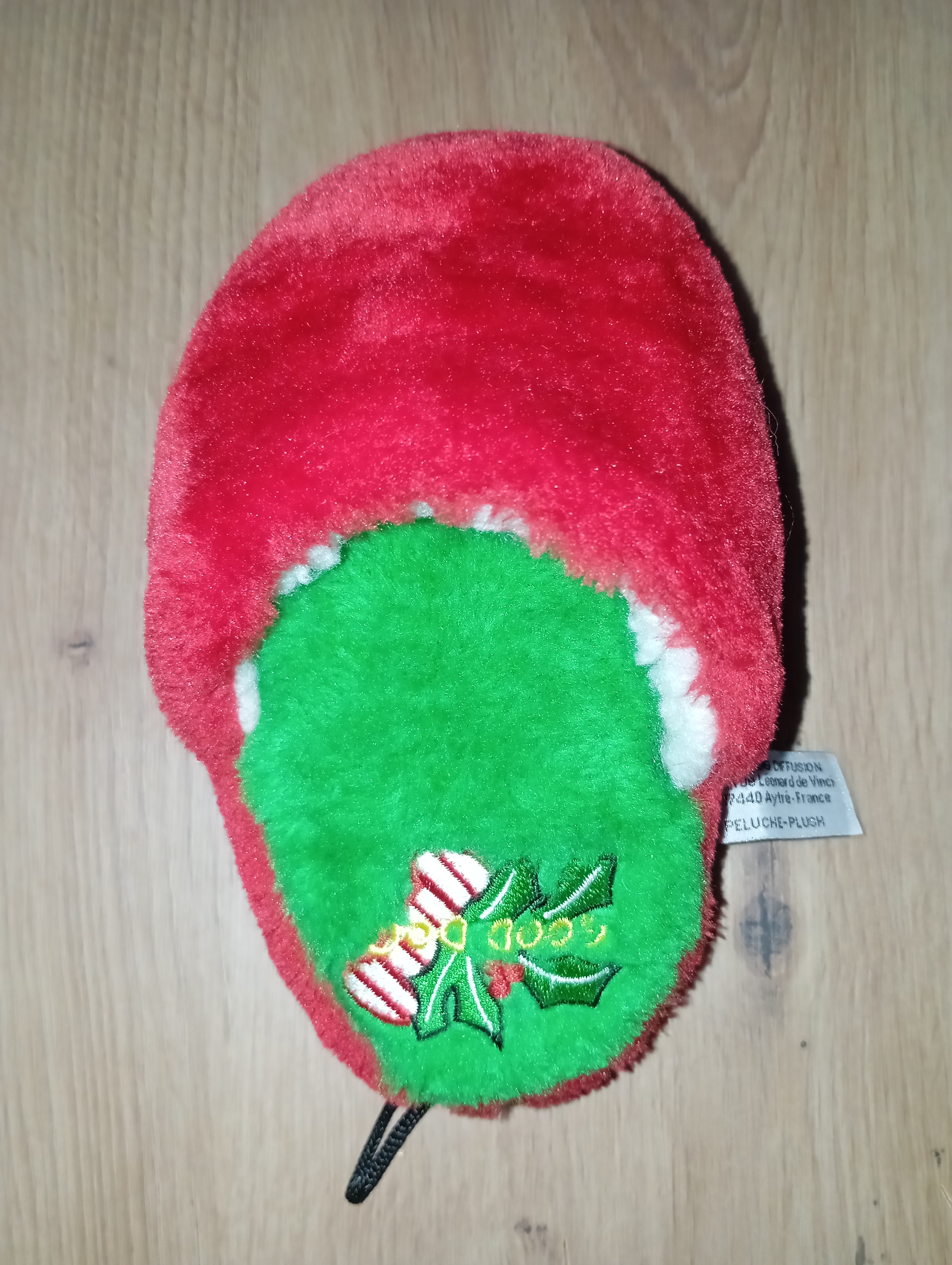 Chausson de Noël en peluche