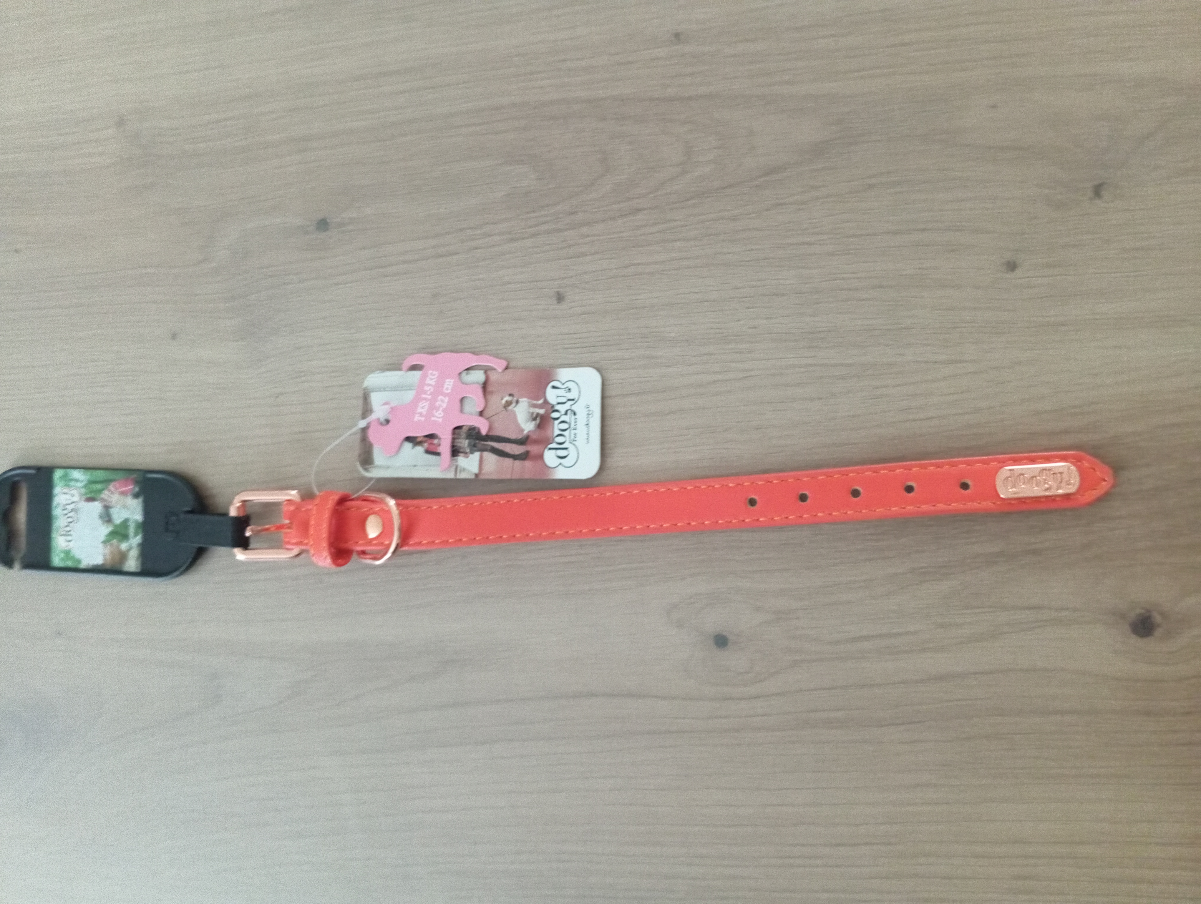 Collier pour chien orange