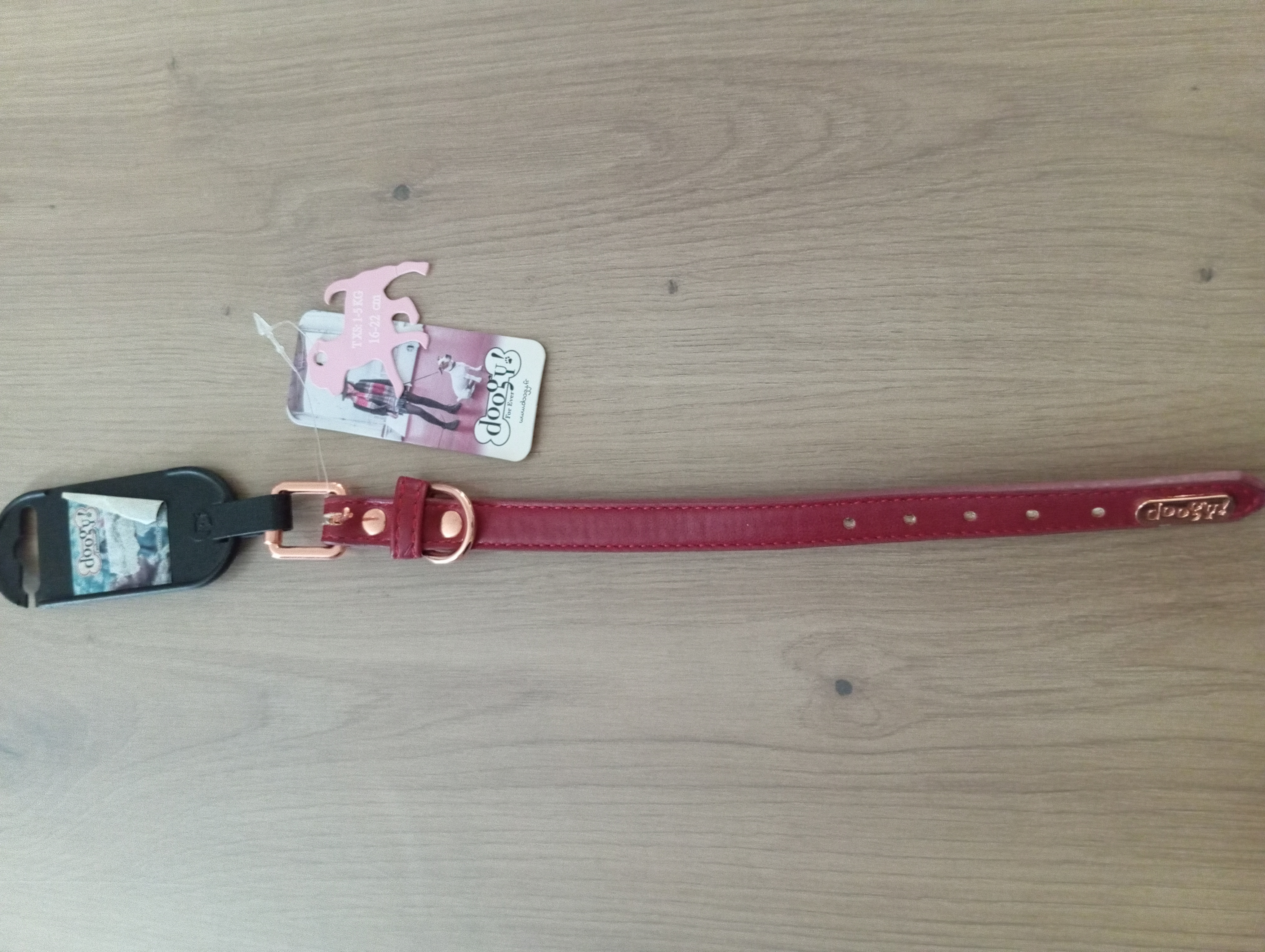 Collier pour chien rouge