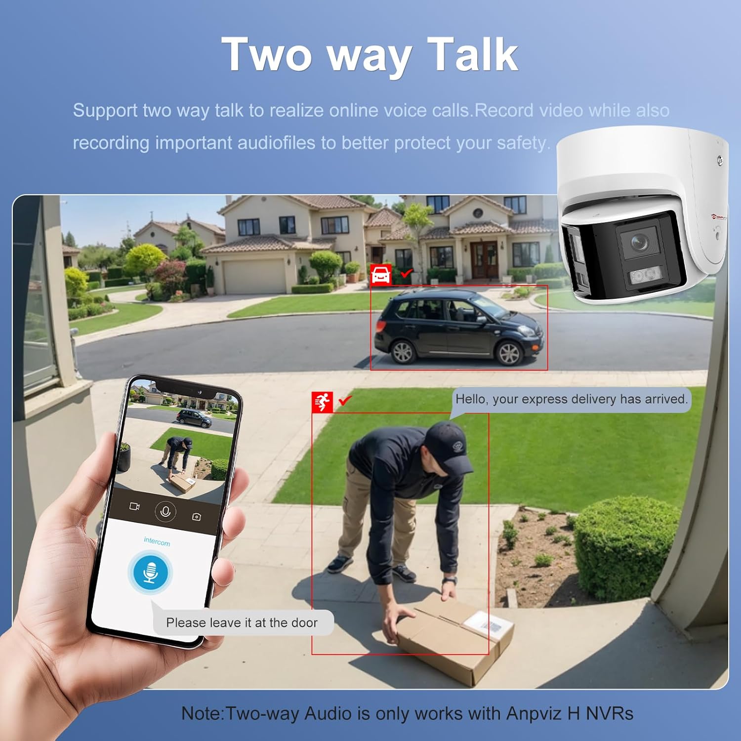 Caméra de surveillance HD extérieure