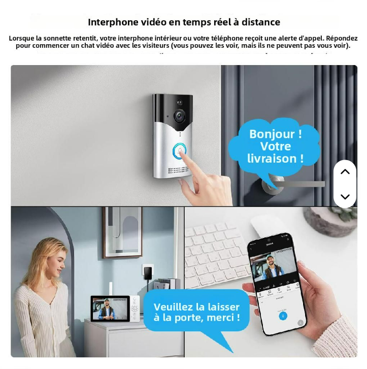 Sonnette Vidéo Intelligente Wifi 
