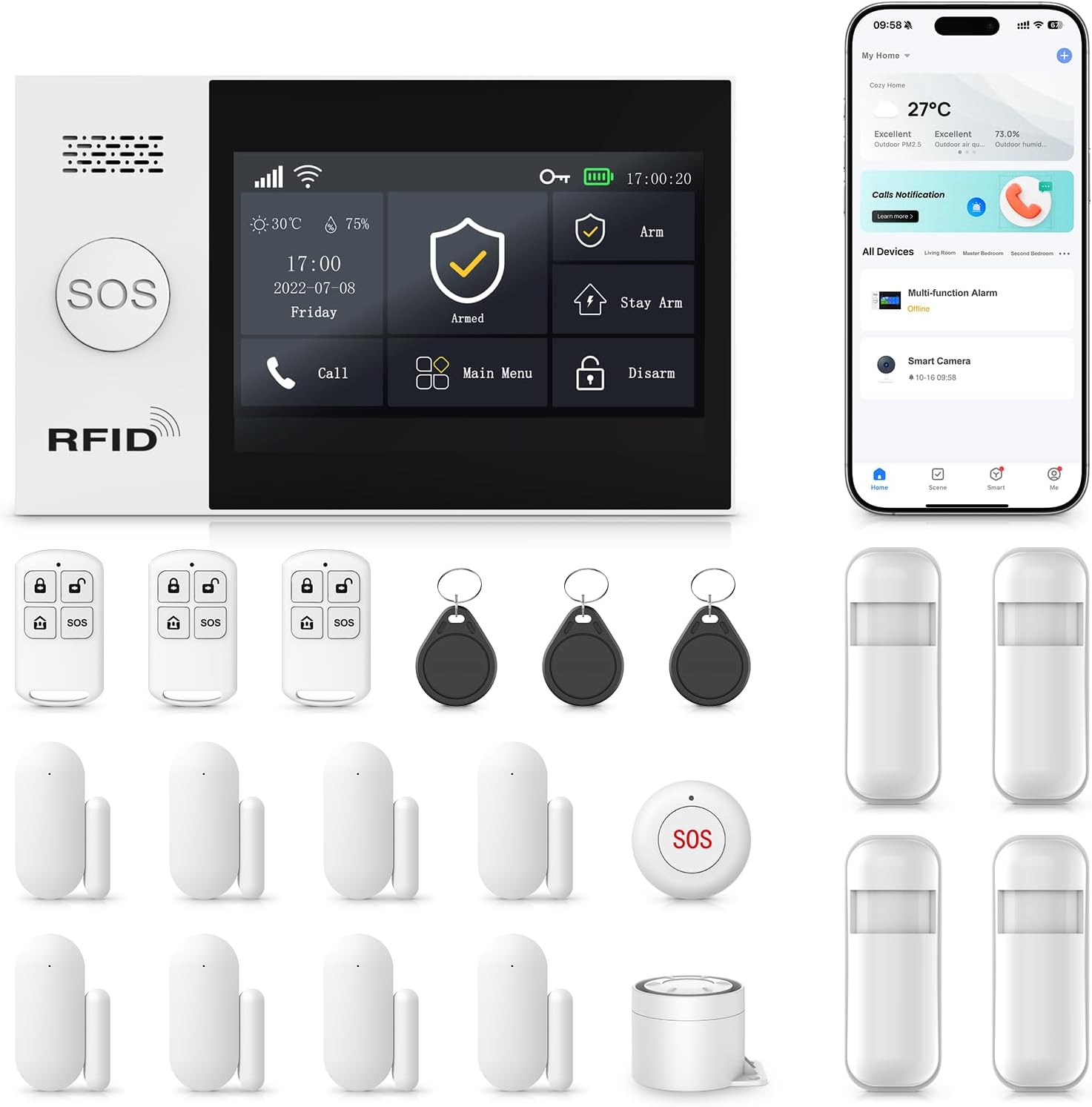 Kit d'alarme maison intelligent