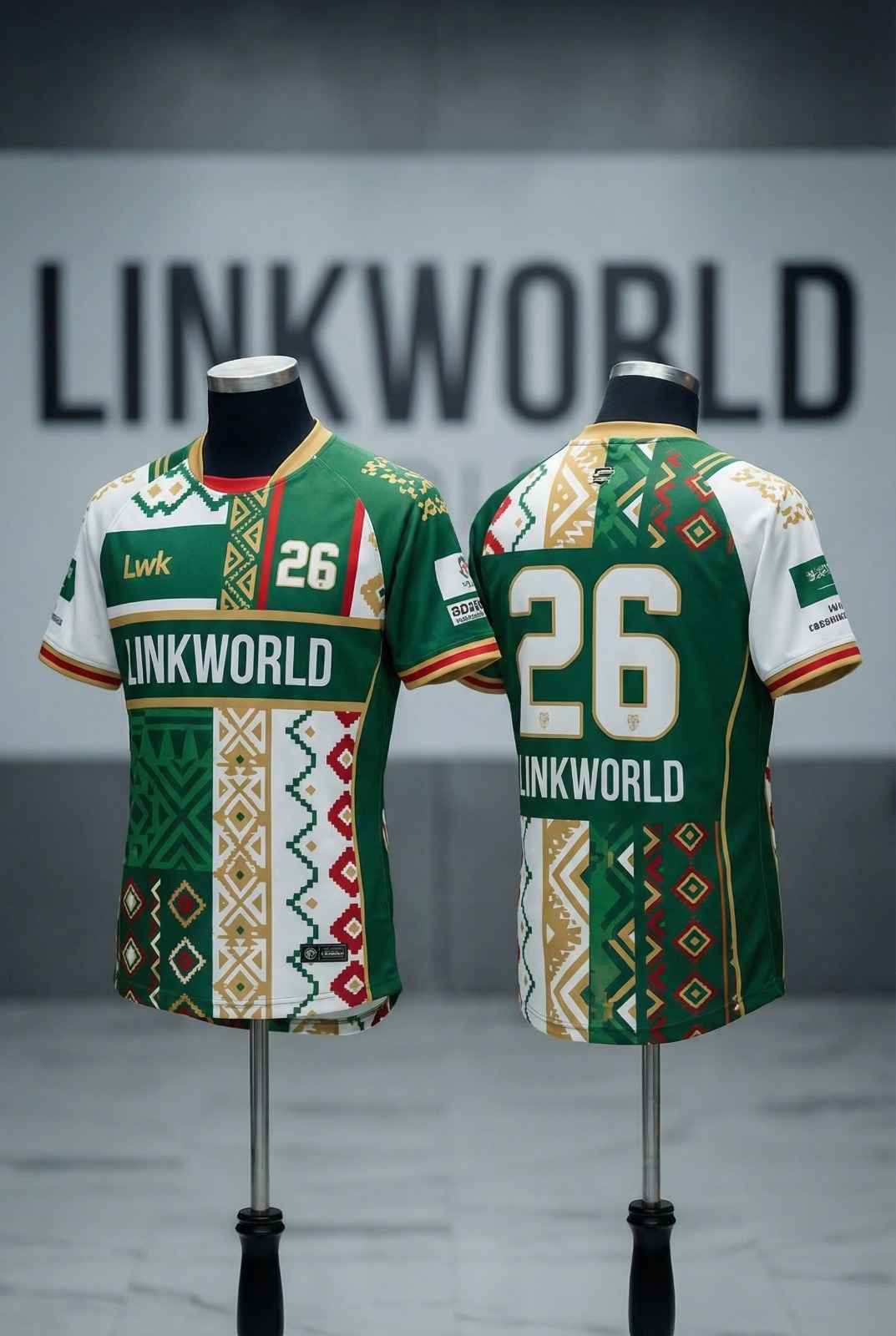 Custom Ethnic Pattern Football Jersey | Sublimated Soccer Shirt Manufacturer