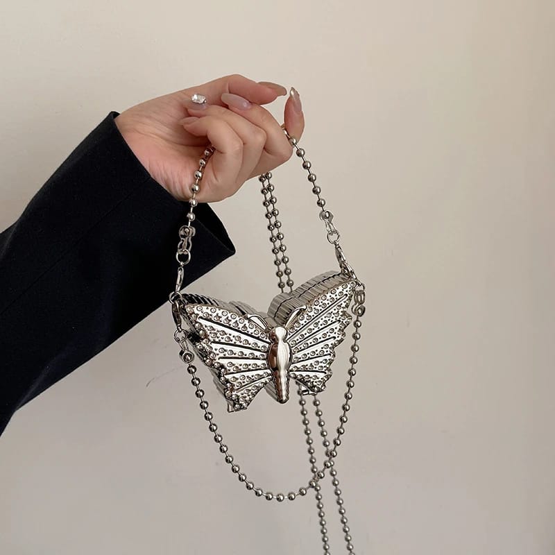 Luxury Butterfly Metal Purse