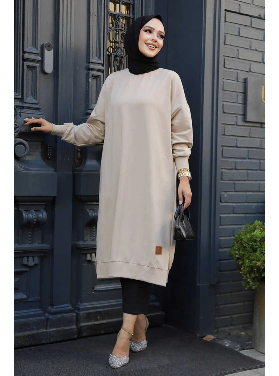 تونيـك نـسـائي كاجـوال - لون بيج عصري