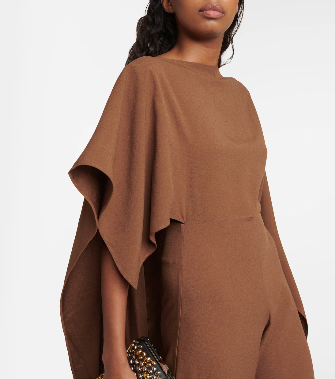 جمبسوت "كيب" بتصميم درامي - بني شوكولاتة