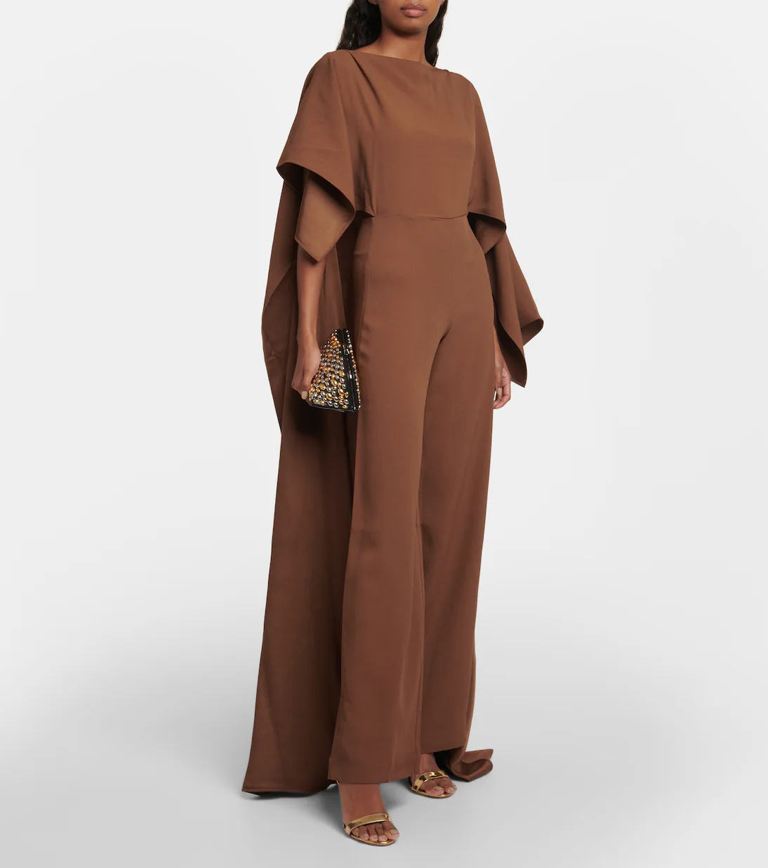 جمبسوت "كيب" بتصميم درامي - بني شوكولاتة