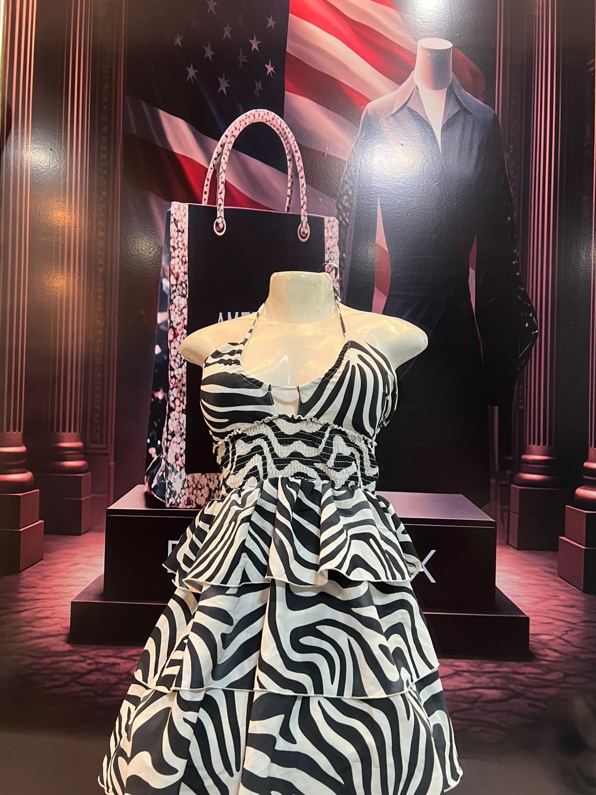 Vestido de estampado de cebra