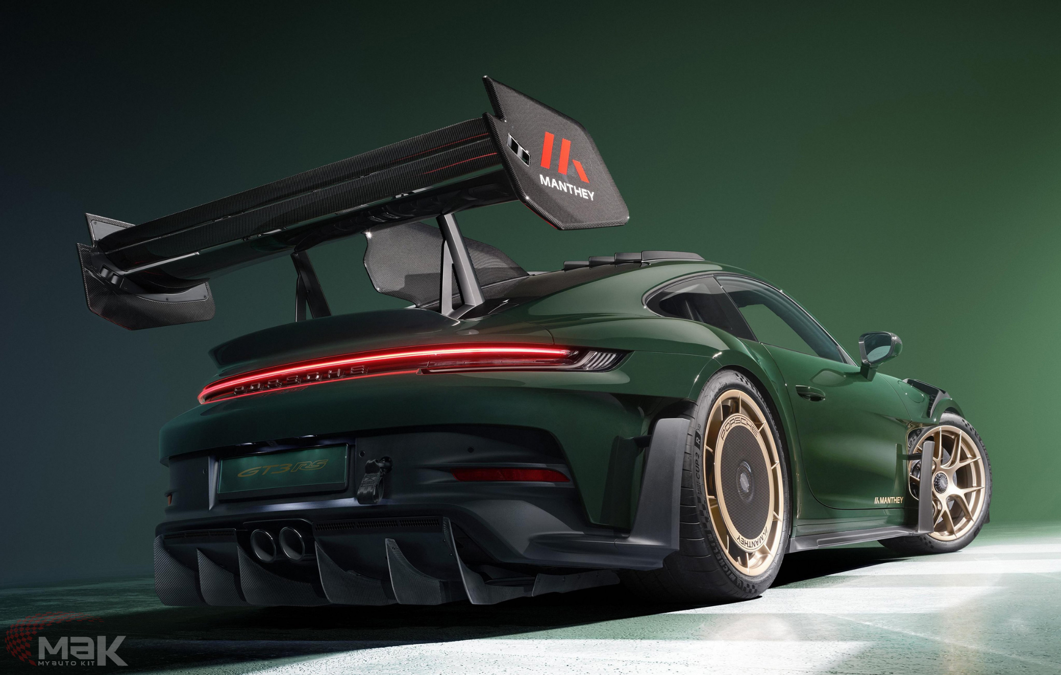 Porsche 911 GT3 RS Manthey Racing LED POSTER