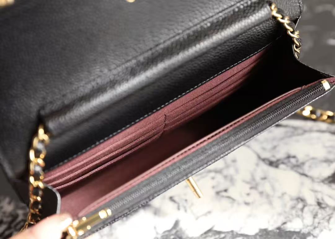 Zwarte Leren Schoudertas（customize）