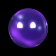 Purple Glossy Sphere